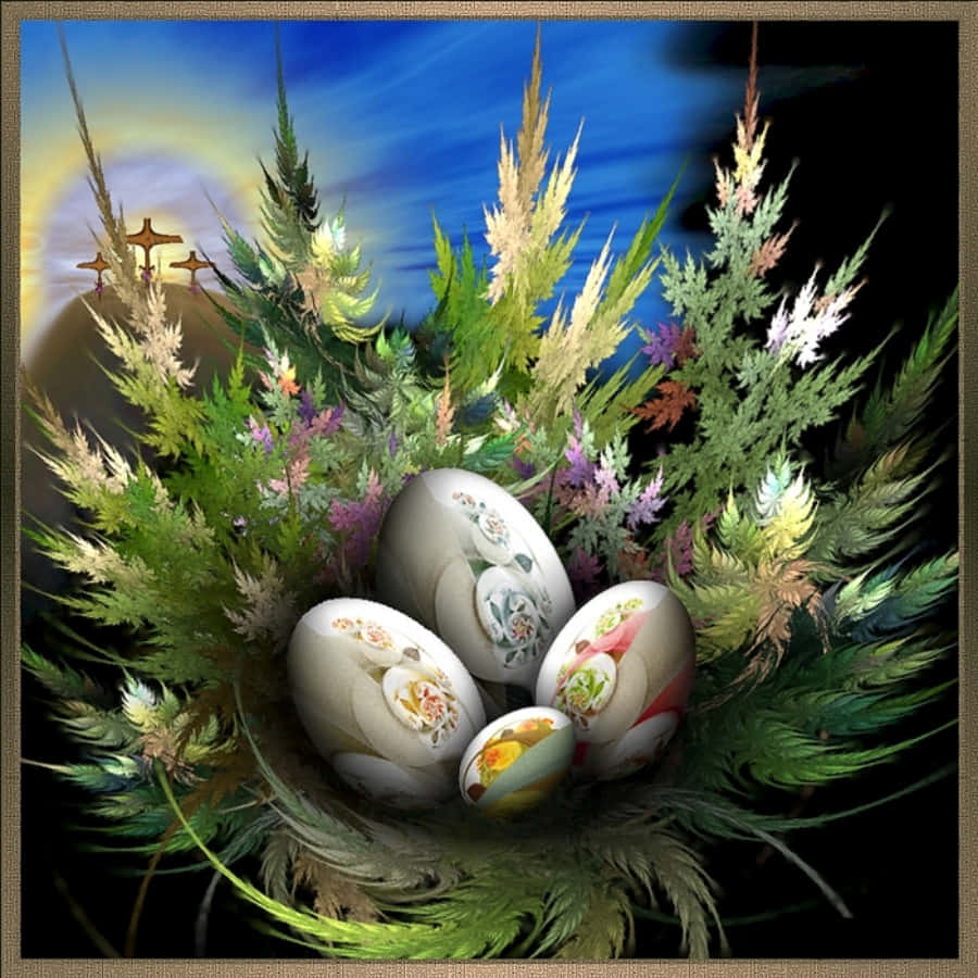 Smukke påske Unikke Æg Billede