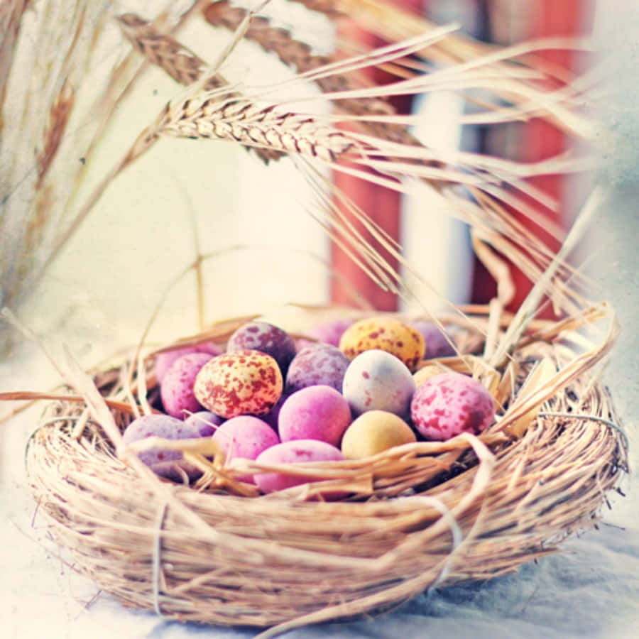 Smukke påske æg Rede billede Tapeter