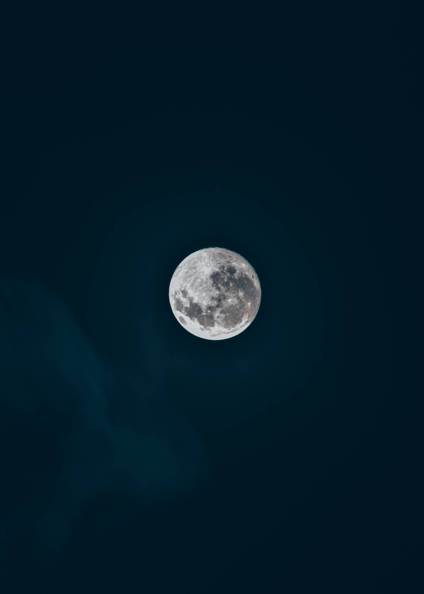 Beautiful Full Moon Clear Night Sky Wallpaper