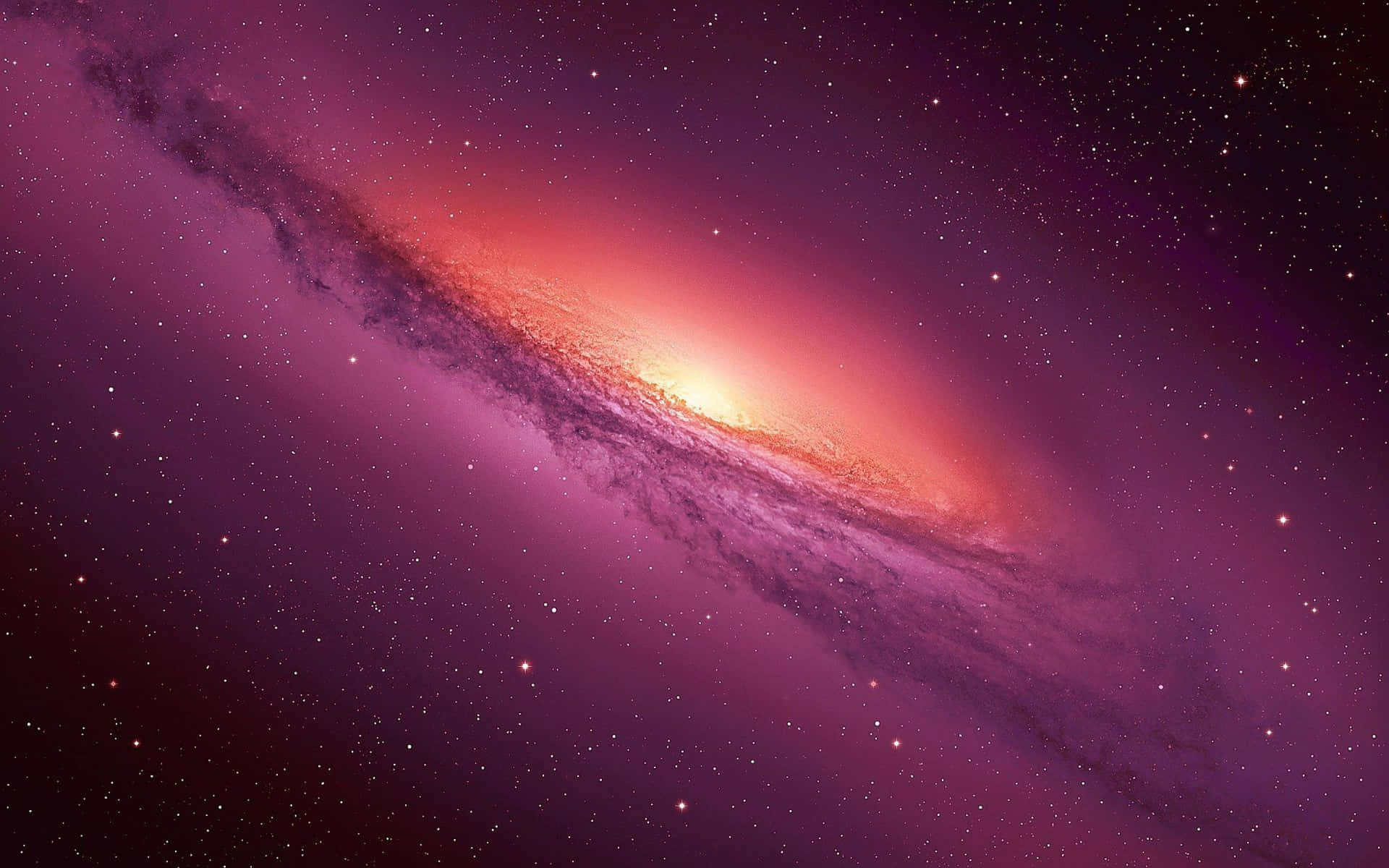 Smukke Galakse Rød Mellemvej Wallpaper