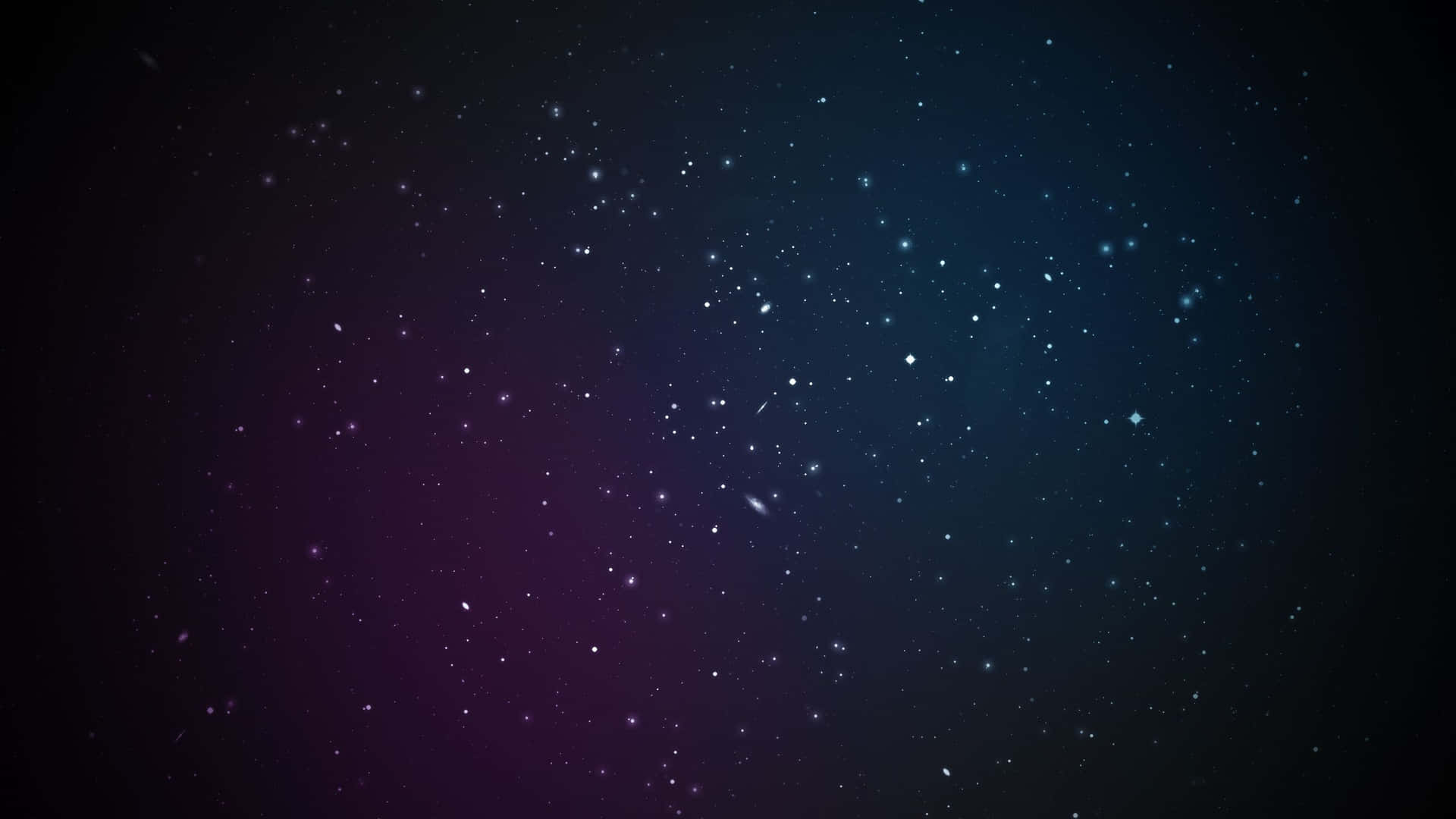 En mørk baggrund med stjerner og stjernelys Wallpaper