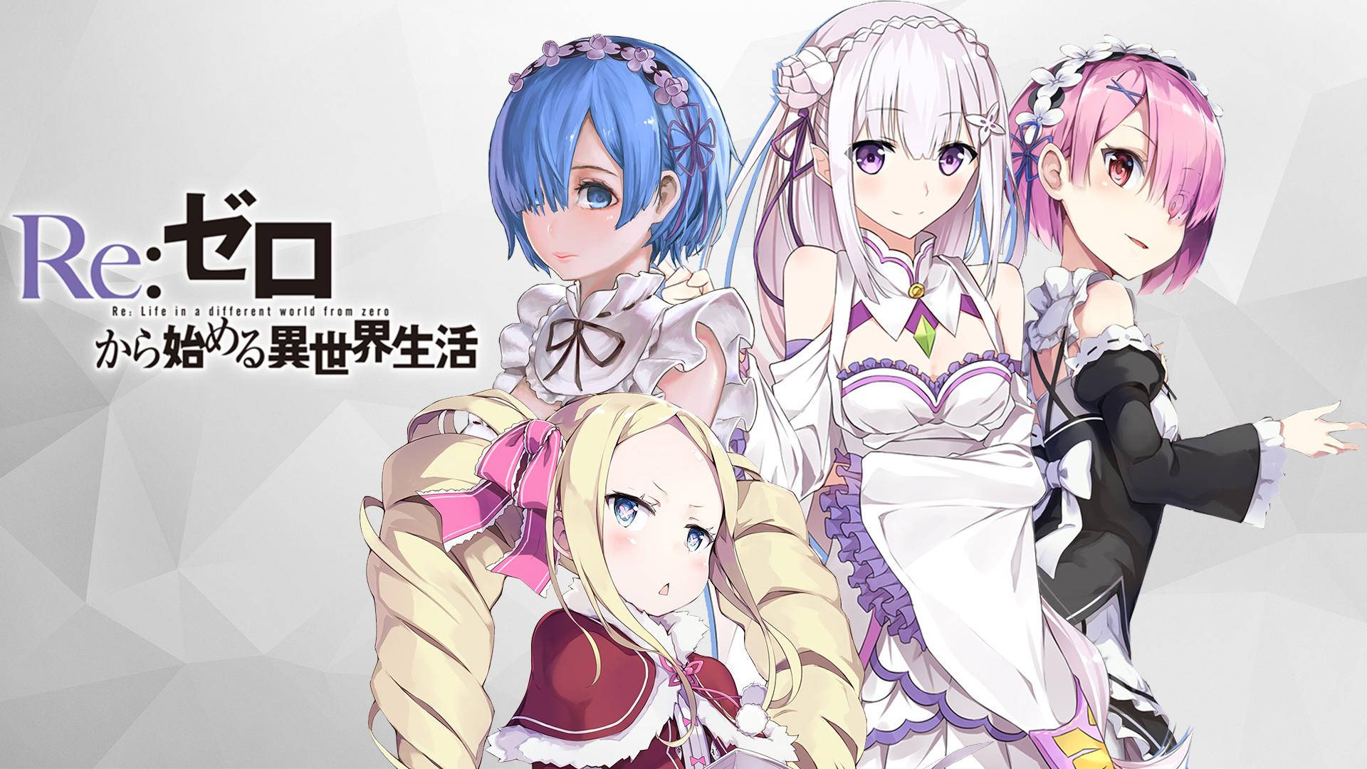 "An Afternoon of Adventure with Emilia and Rem from Re:Zero!" Wallpaper