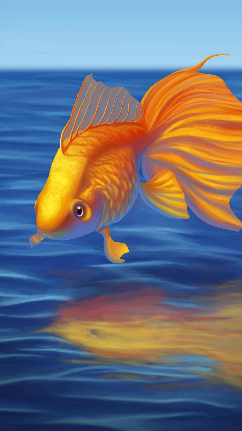 Beautiful Goldfish Art