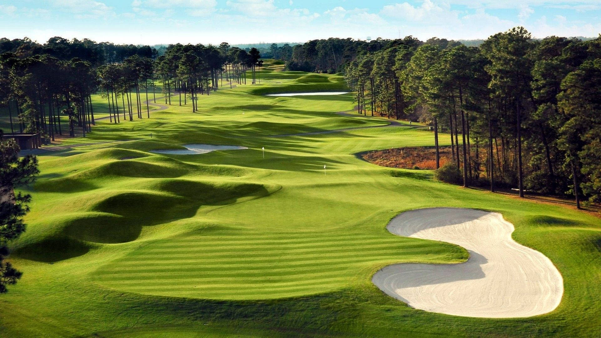 Beautiful Golf Course Golfing Desktop Wallpaper