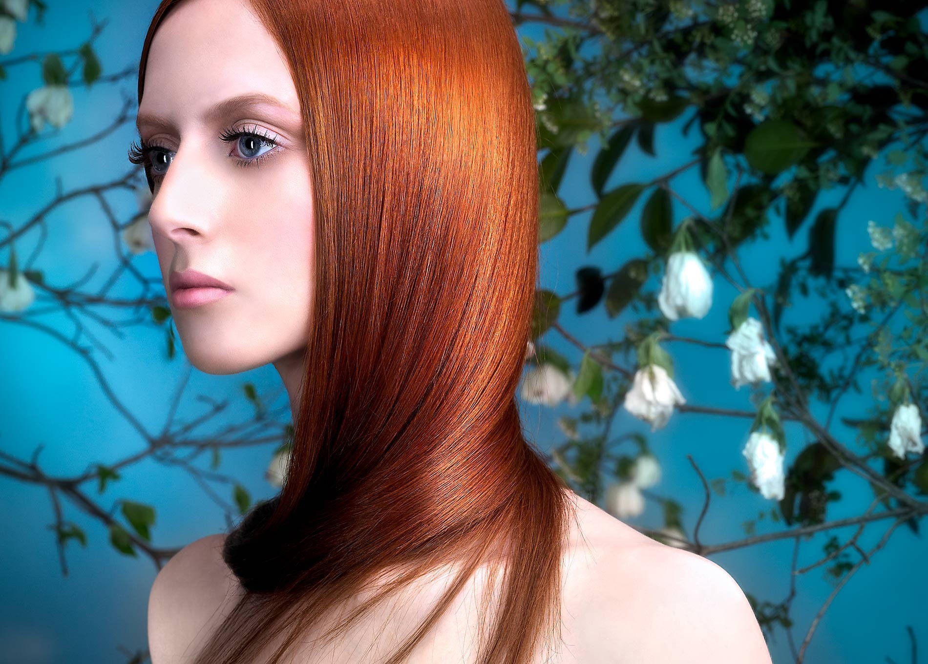 Beautiful Hd Model With Reddish Hair