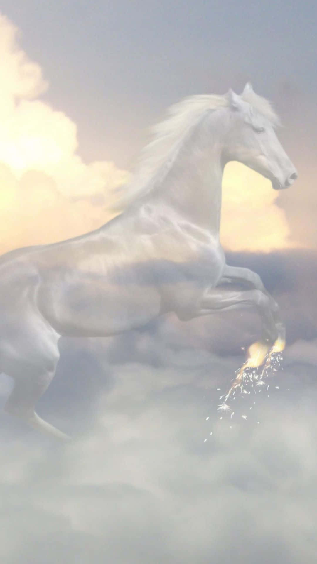 Tag på en vild tur med det smukke hest iPhone tapet. Wallpaper