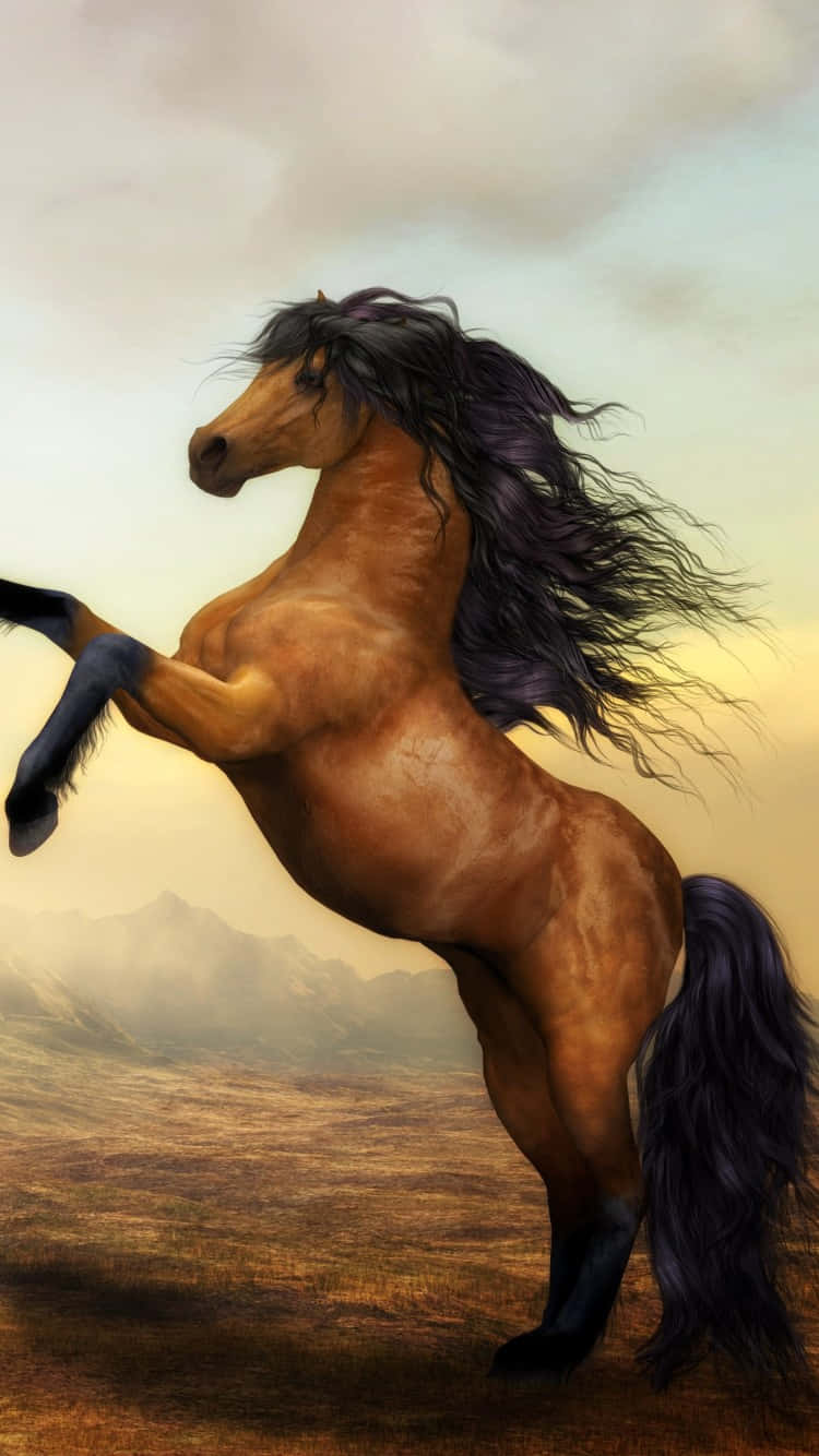 Nyd skønheden af denne smukke hest Wallpaper