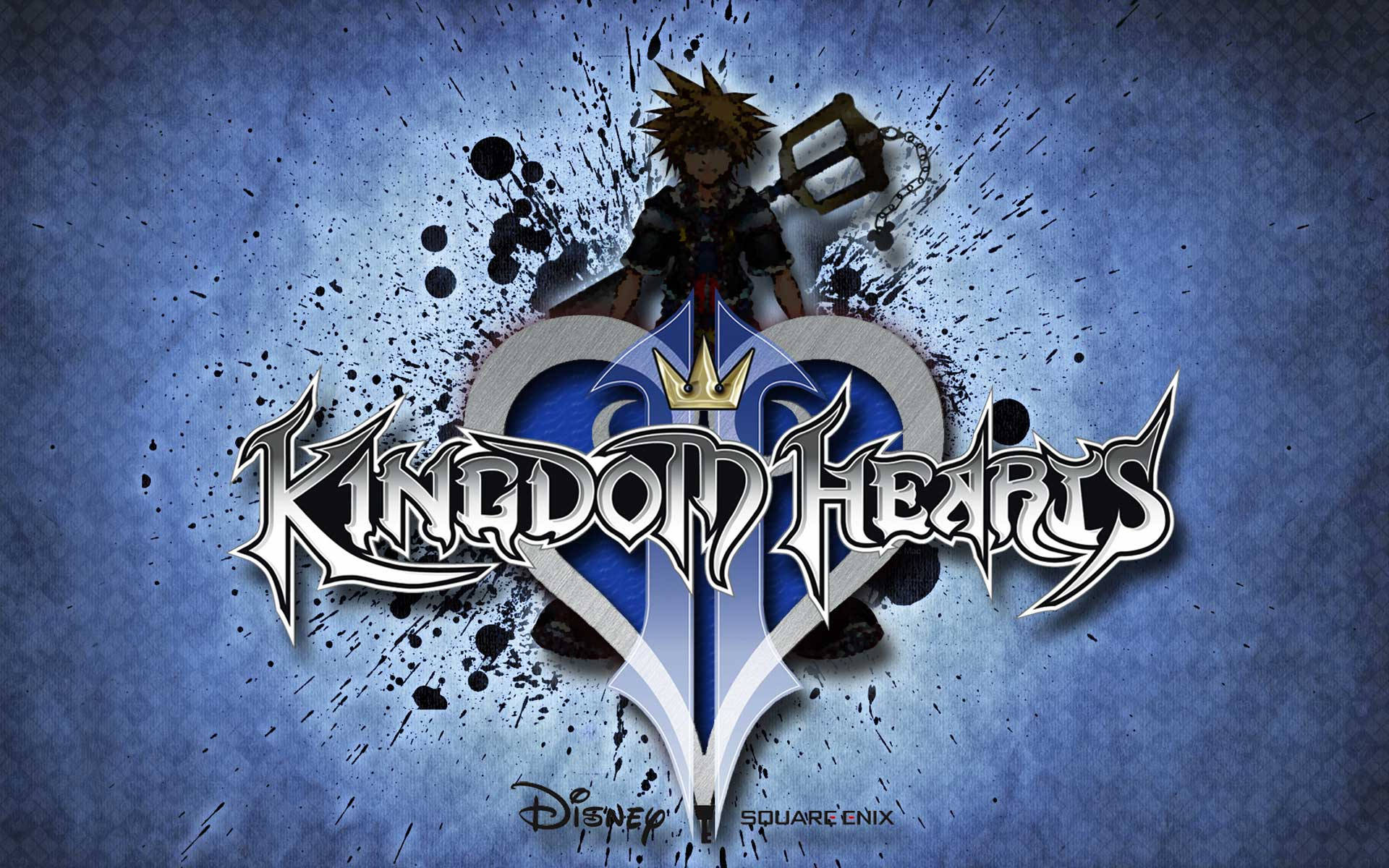 Beautiful Illustration Of Kingdom Heart Logo Background