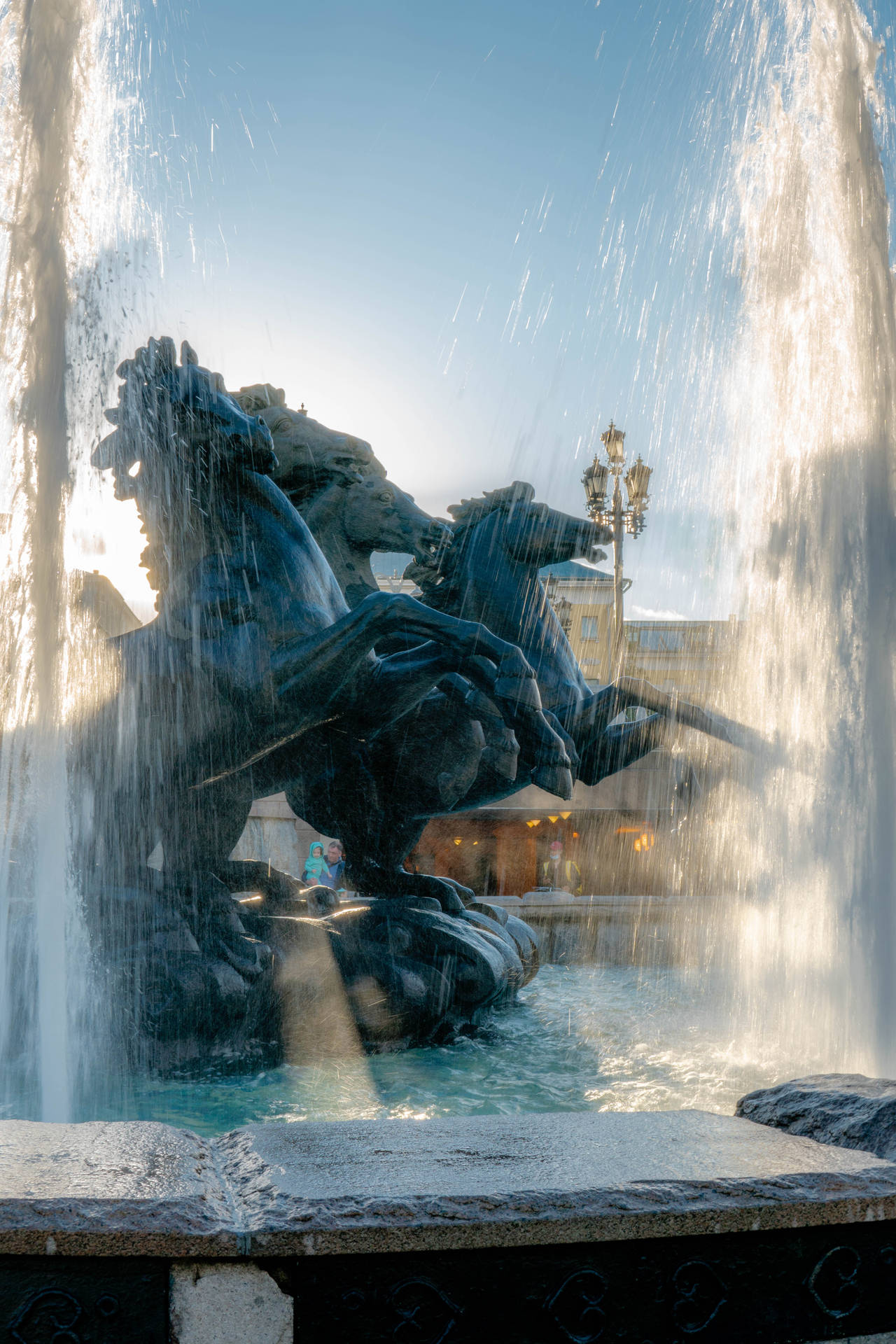Beautiful Iphone Horse Fountain
