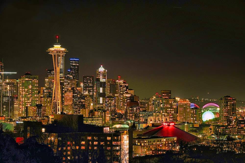 Hermosopaisaje Urbano De Kerry Park En Seattle, Washington. Fondo de pantalla