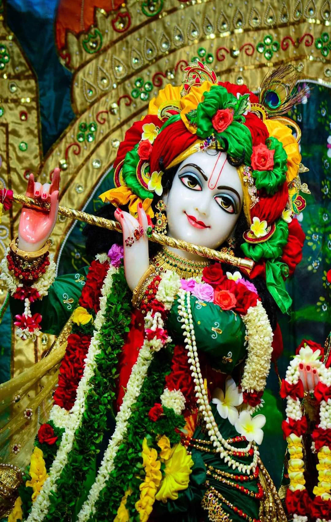 Mooie Krishna Spirituele God Achtergrond