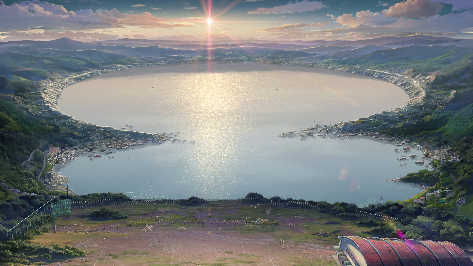 Beautiful Lake From Your Name 4k