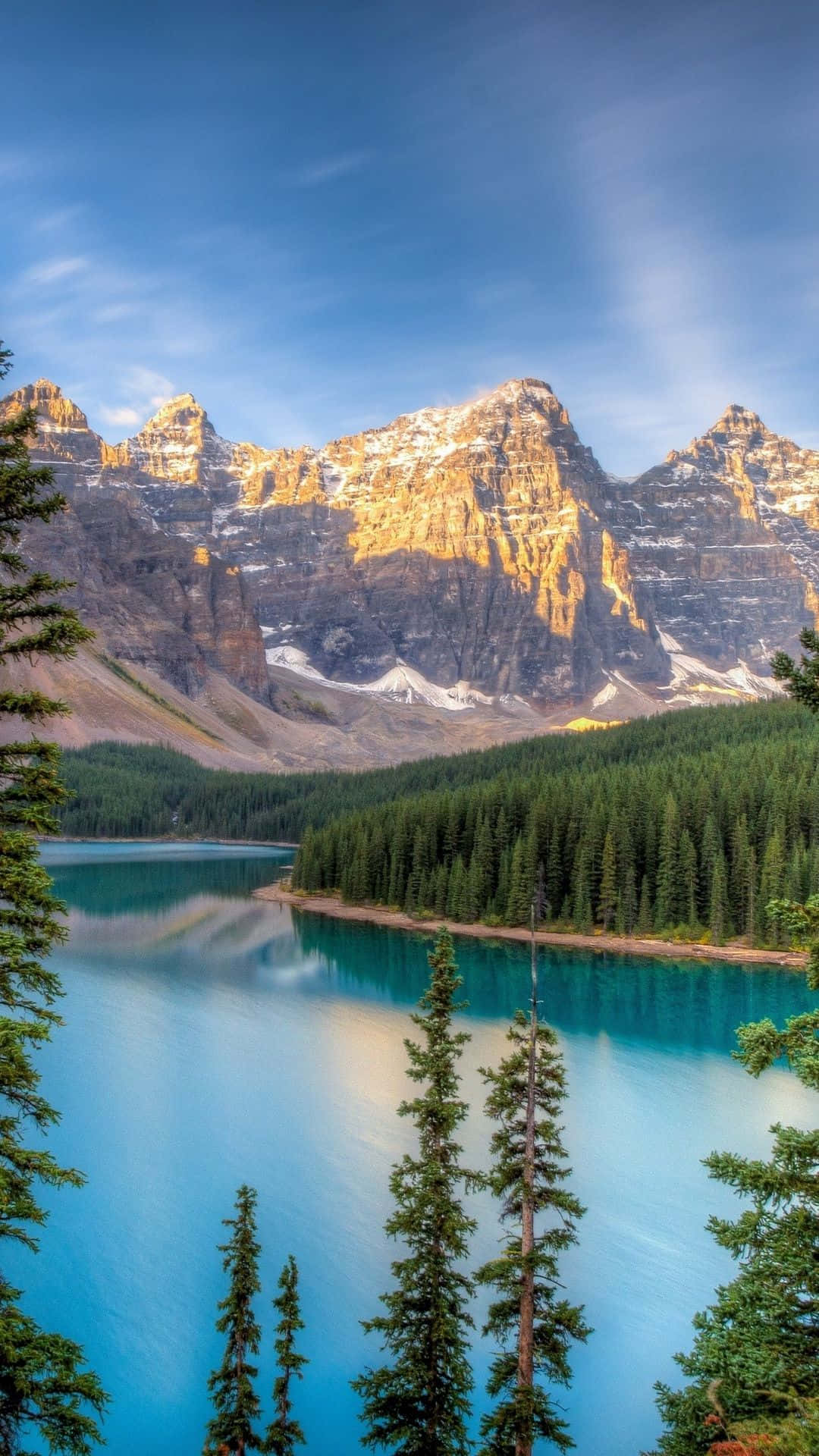 Explore the breathtaking beauty of nature at Beautiful Lake Wallpaper