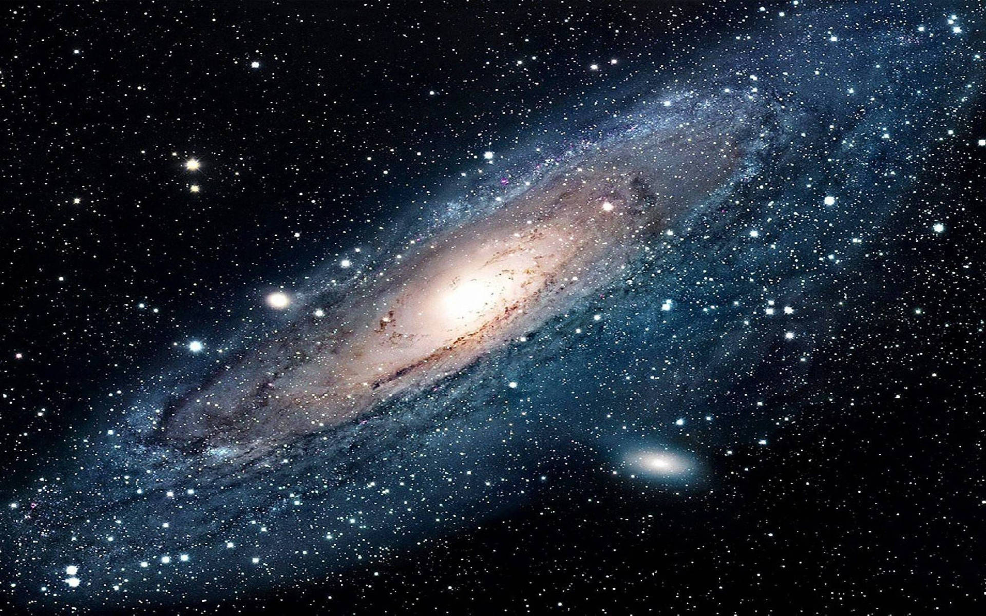 Beautiful Light Andromeda Galaxy In Space