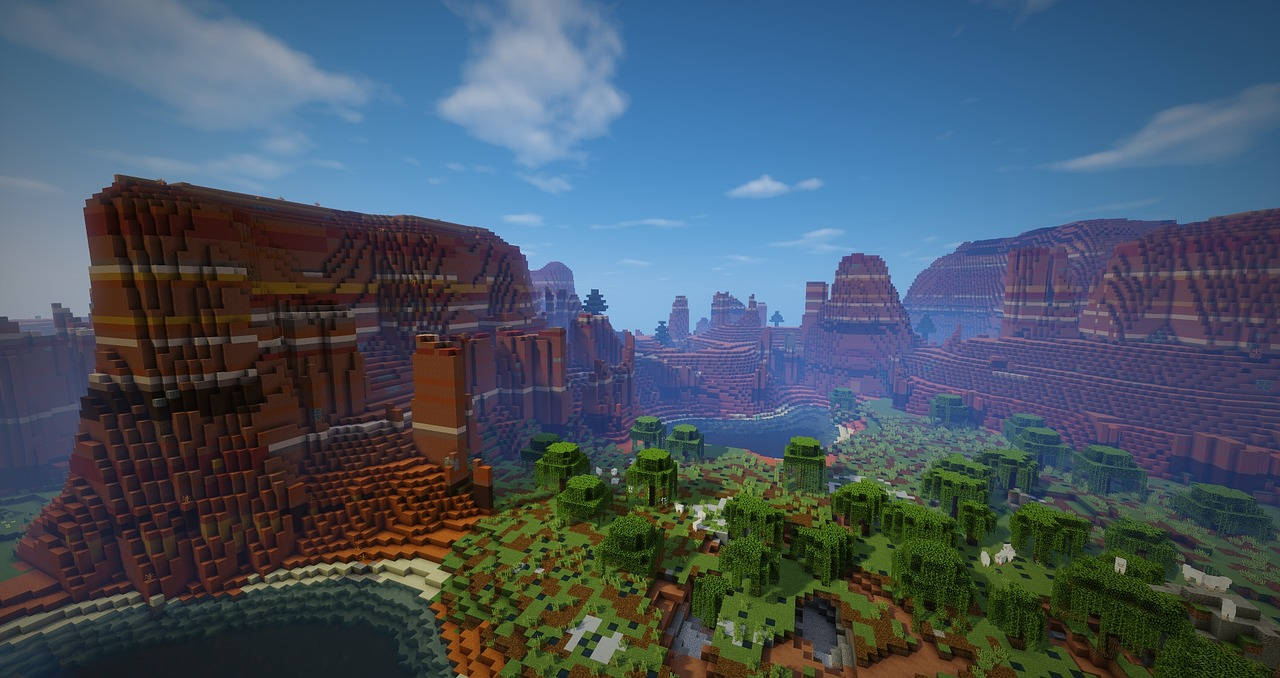 Beautiful Minecraft Rock Mountain Formations Picture