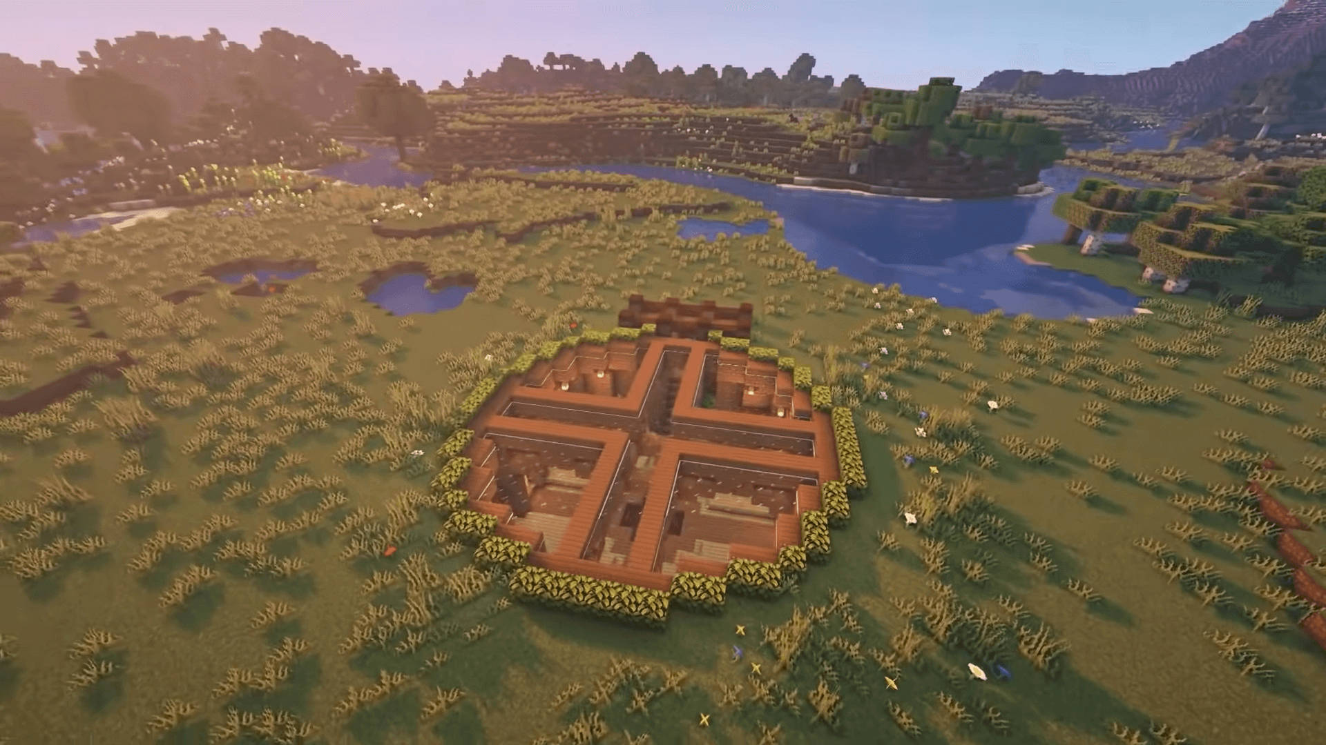 Beautiful Minecraft Underground Cross