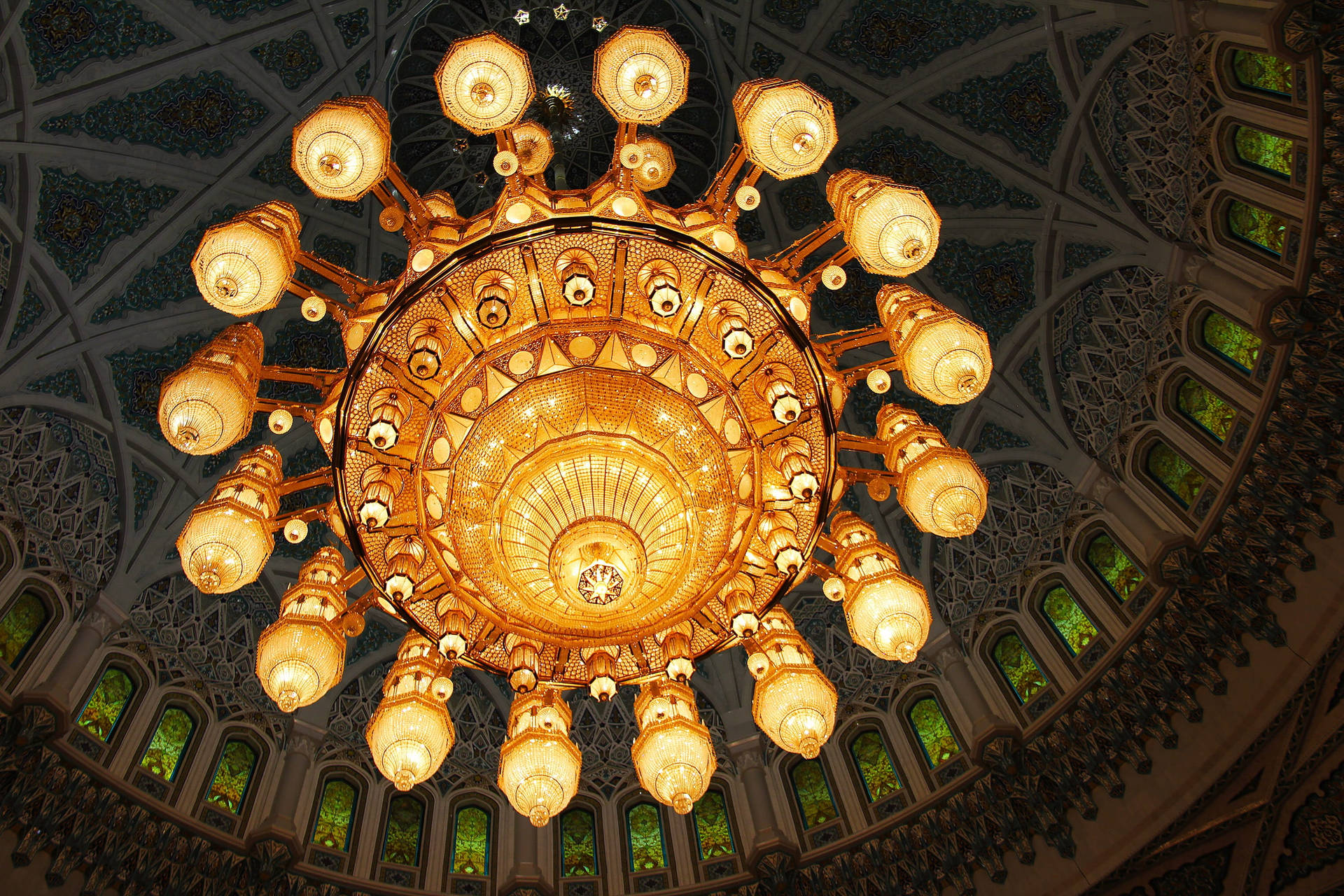 Beautiful Mosque Chandelier Picture