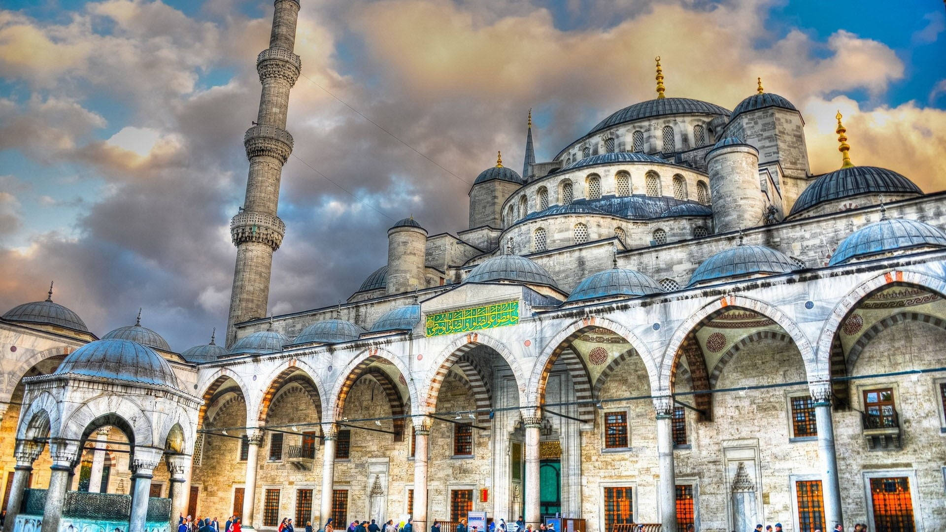 Beautiful Mosque Sultan Ahmet Background