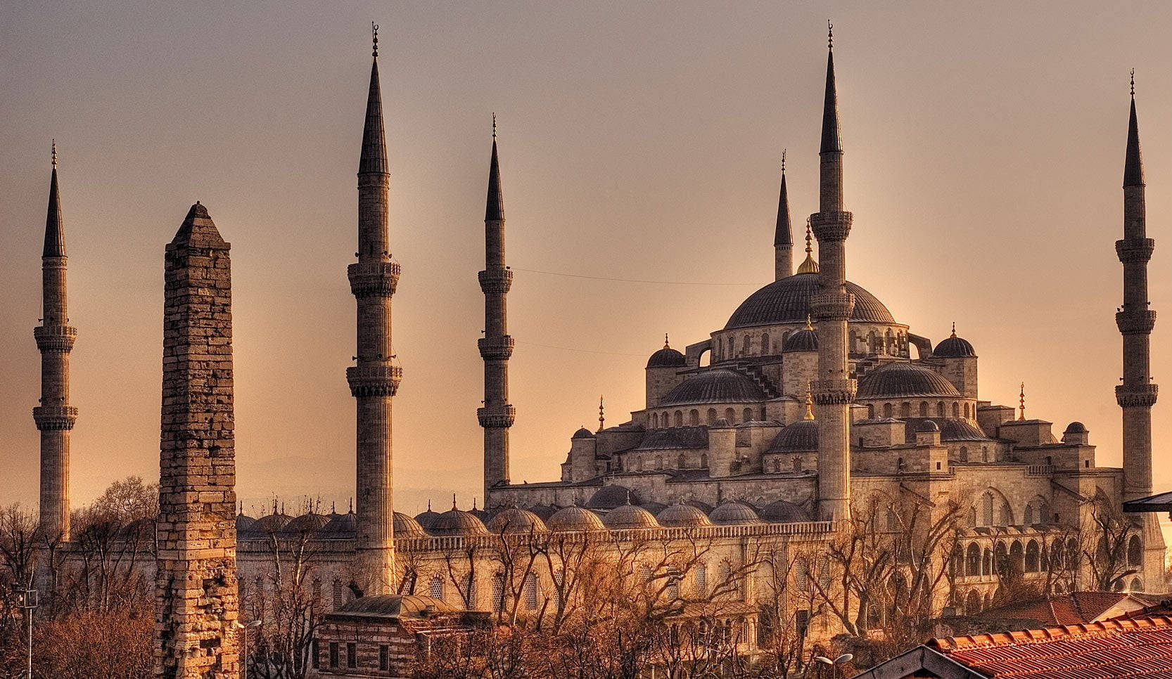 Beautiful Mosque Sultan Ahmet Background
