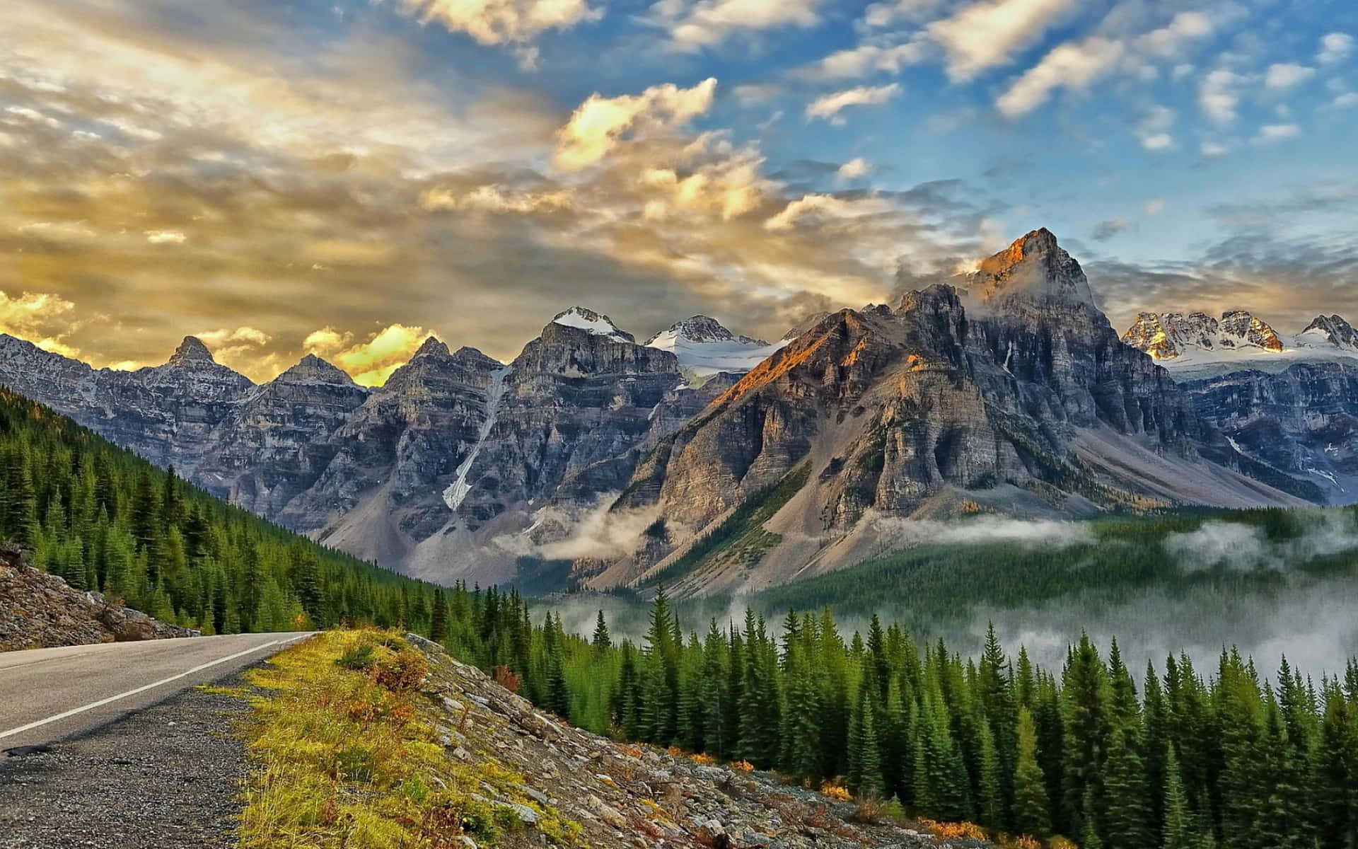 Majestic Beautiful Mountain Landscape Wallpaper
