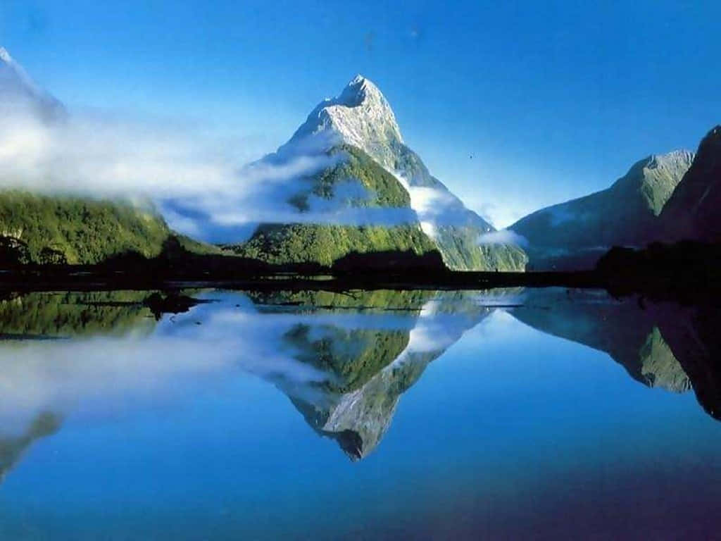 Beautiful Mountain Water Reflection Picture