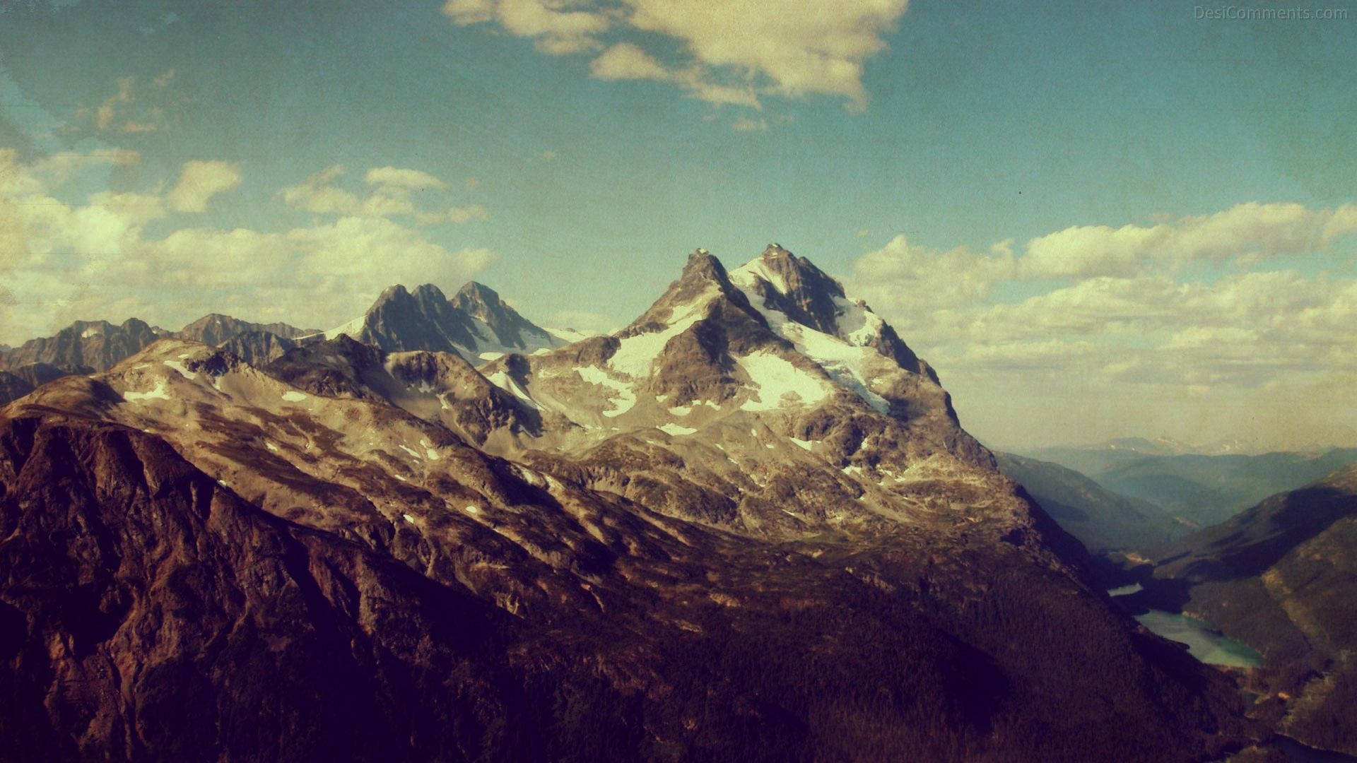 Smuk Bjergudsigt 1920 X 1080 Wallpaper