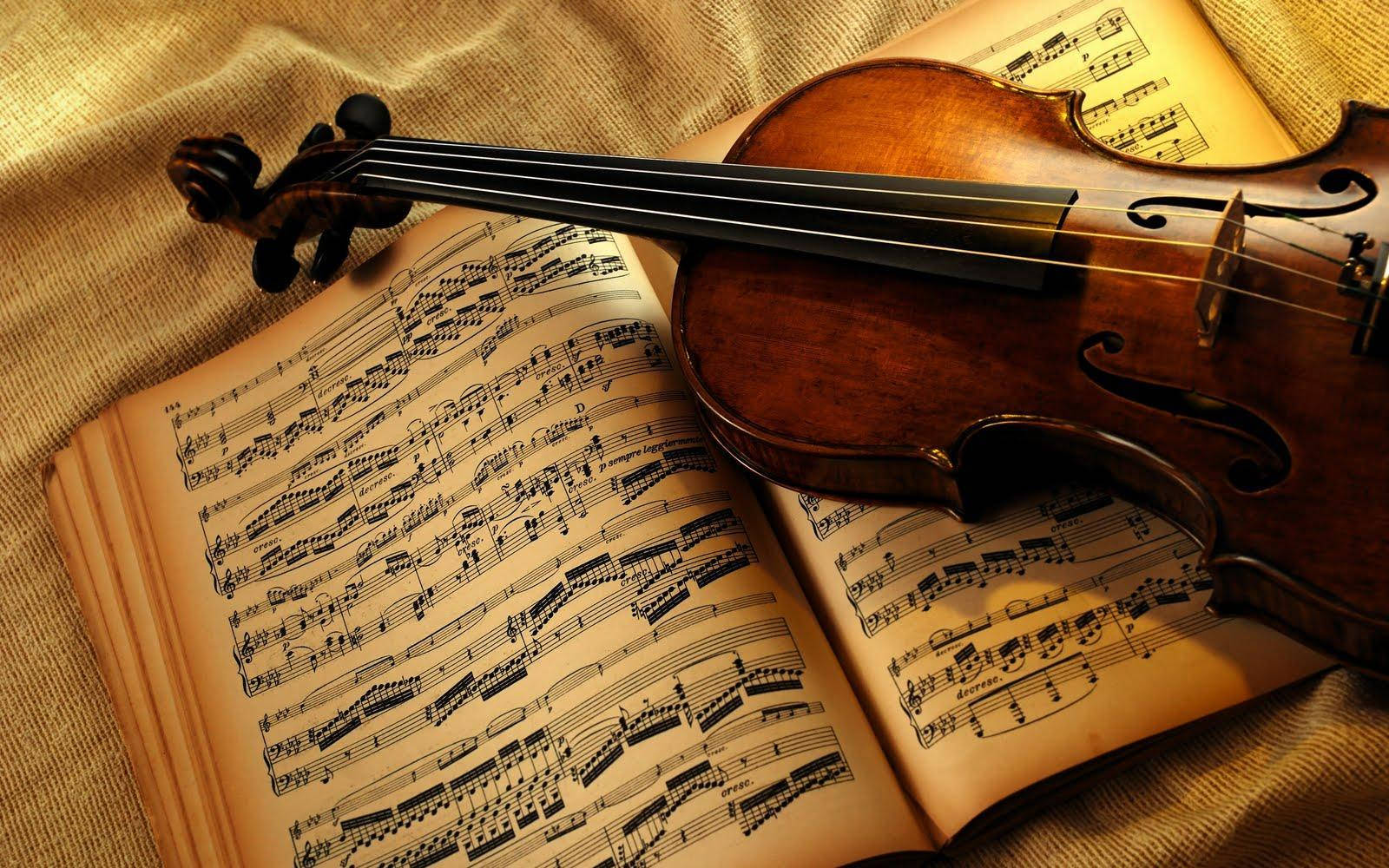 Hermosamúsica De Violín. Fondo de pantalla