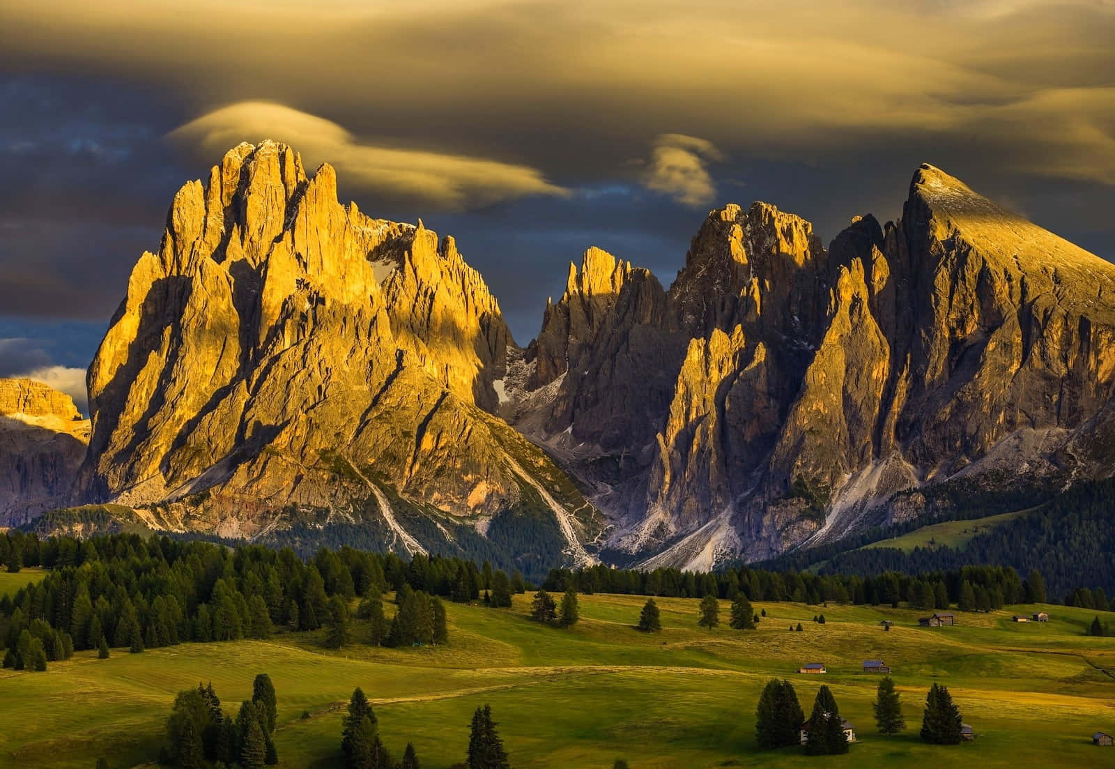 The Dolomites In The Evening Light