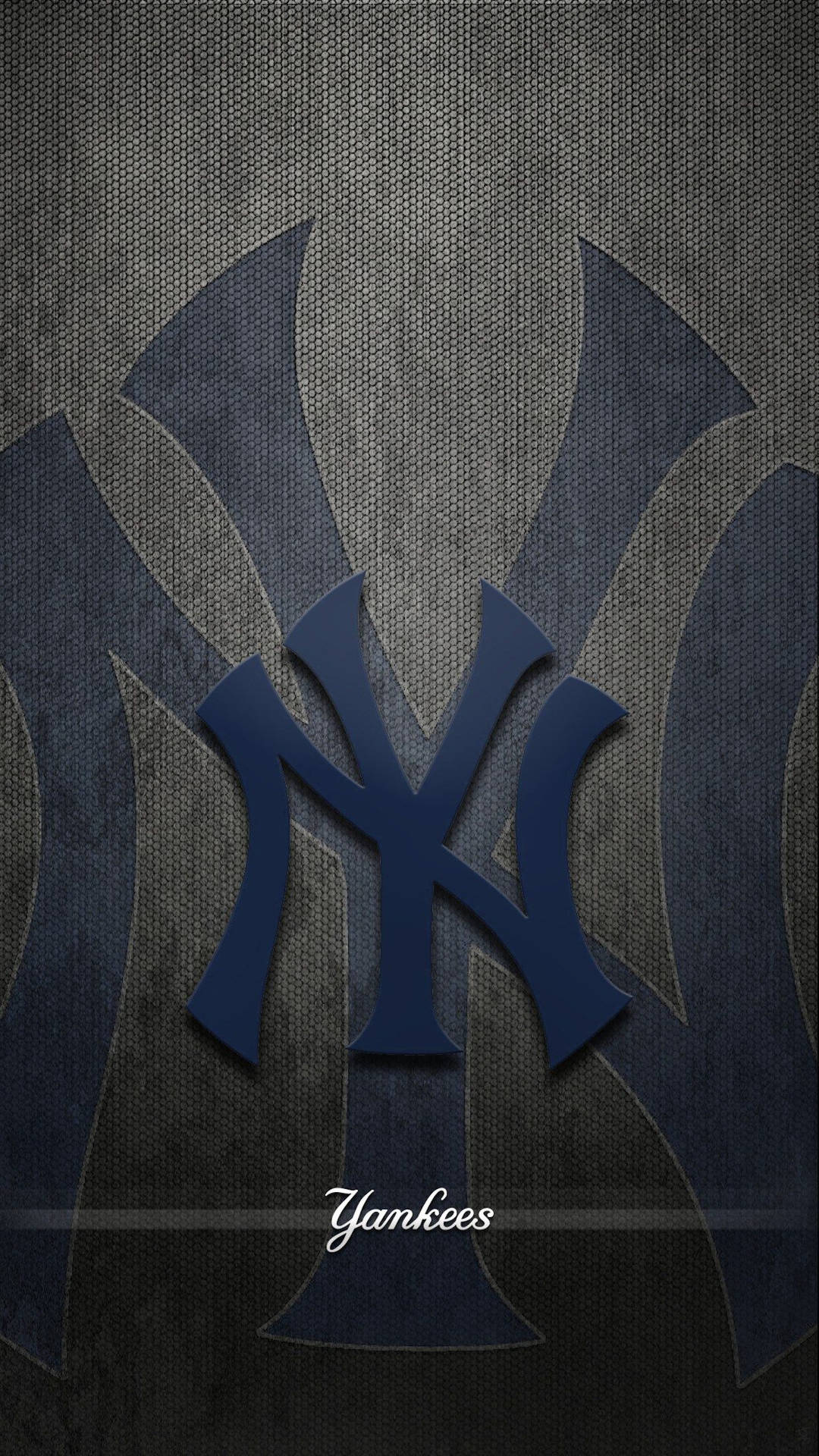 Download New York Yankees Blue Gray NY Logo Wallpaper | Wallpapers.com