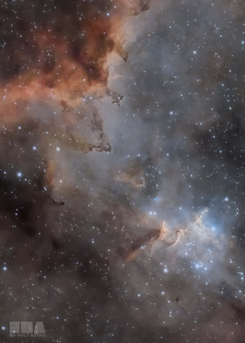 Vackernordamerika Nebulosa Astronomi. Wallpaper