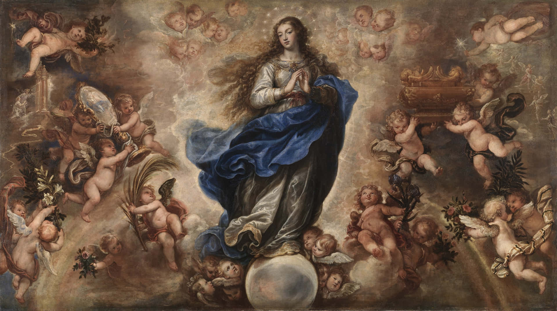 Beautiful Painting Immaculate Conception Wallpaper