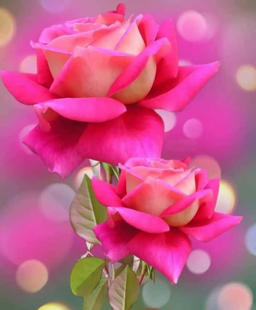 Schönesbild Mit Pinken Rosen