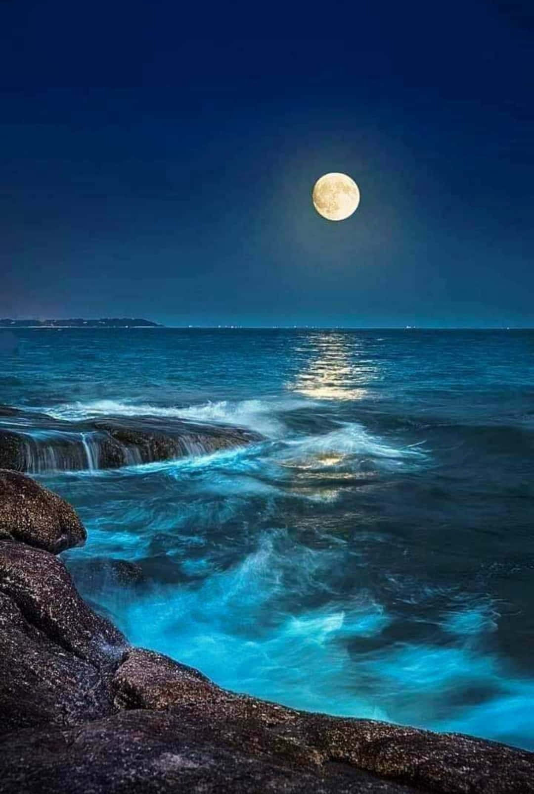 Beautiful Moon Rising Picture