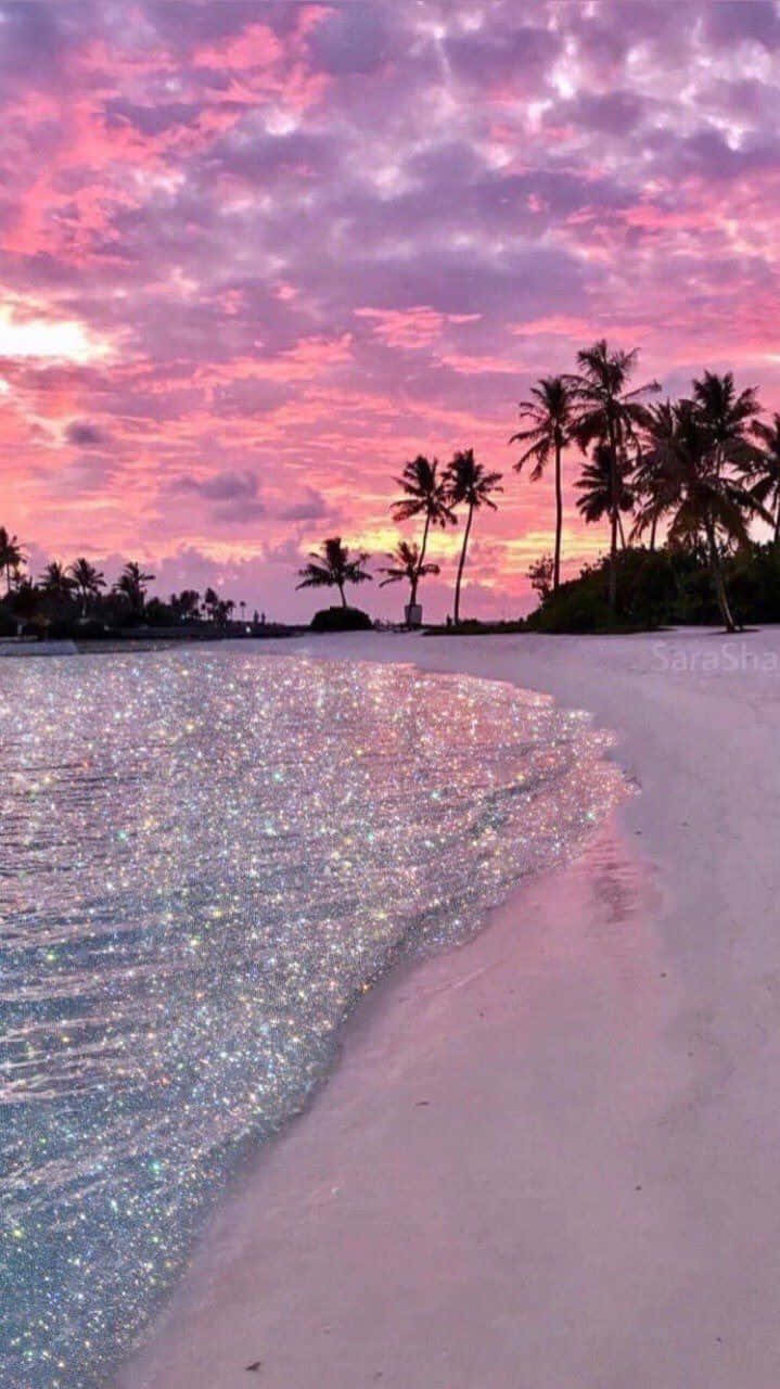Beautiful Pastel Sunset Beach Picture