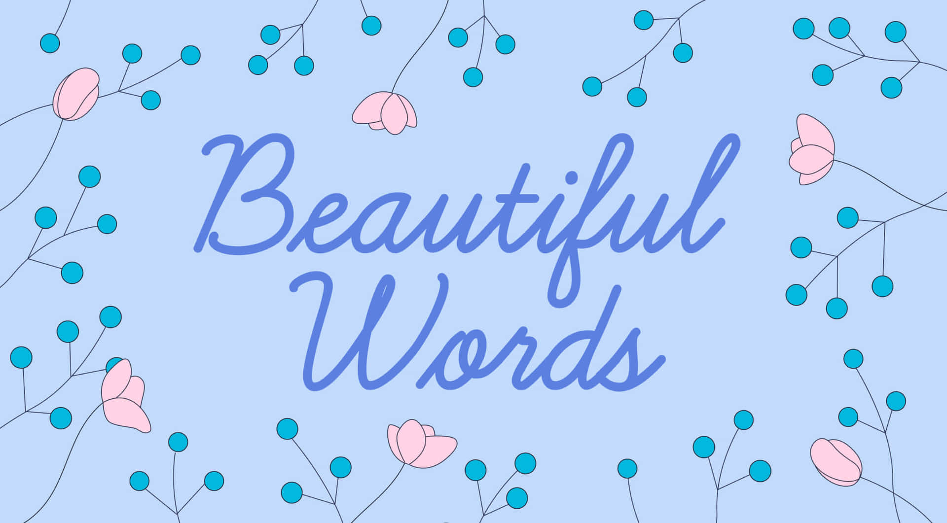 Beautiful Words Lettering Picture
