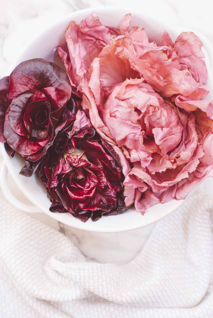 Smuk pink Radicchio grøntsager Planten i casserole illustration Wallpaper
