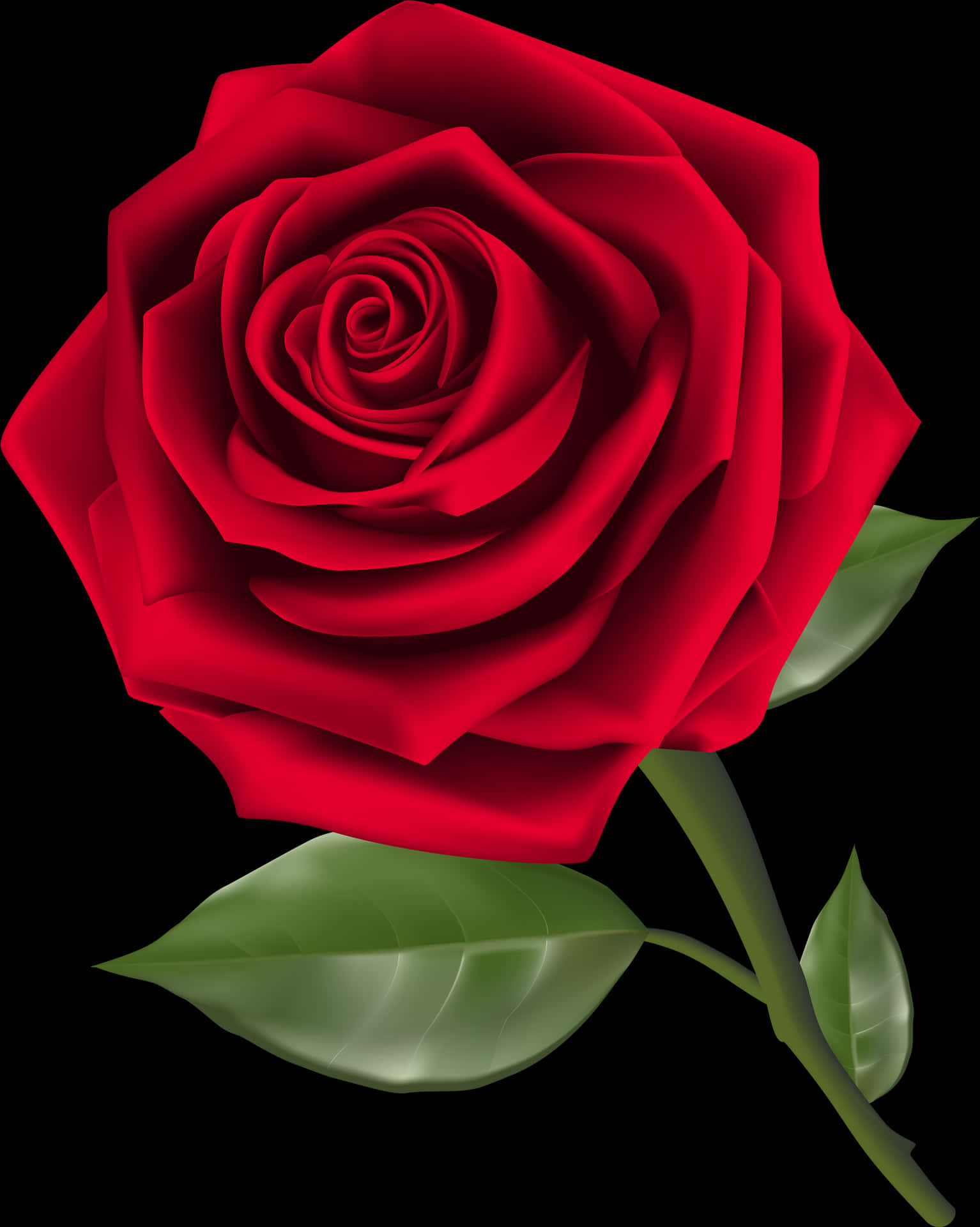 Beautiful Red Rose Png Clipart - Rose Clipart Transparent Background, Png Download PNG