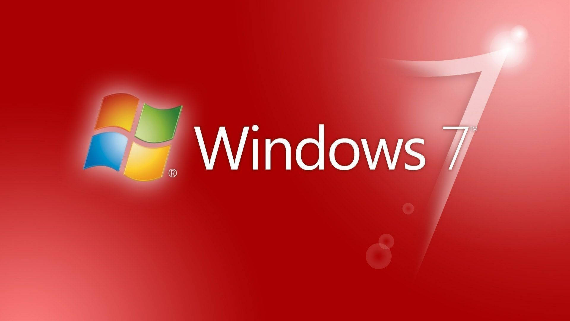 Beautiful Red Windows 7 Hd