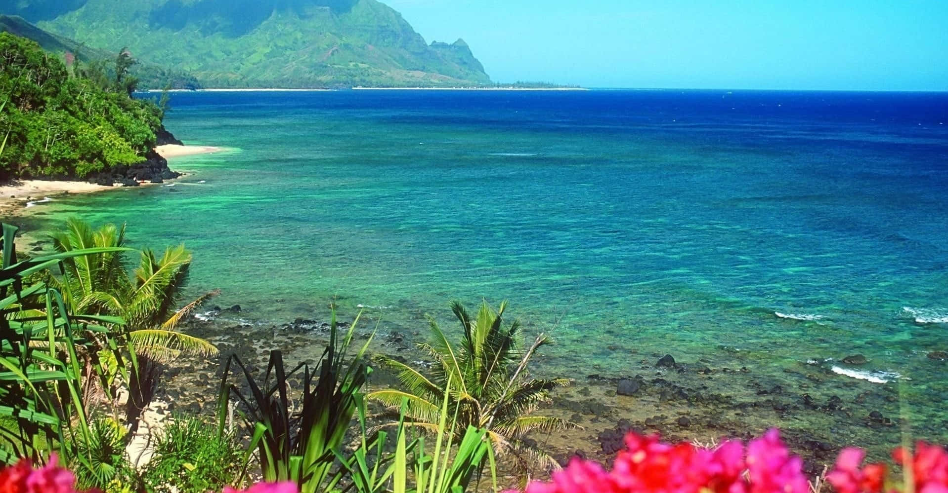 Beautiful Sea Coastal Turquoise View Wallpaper