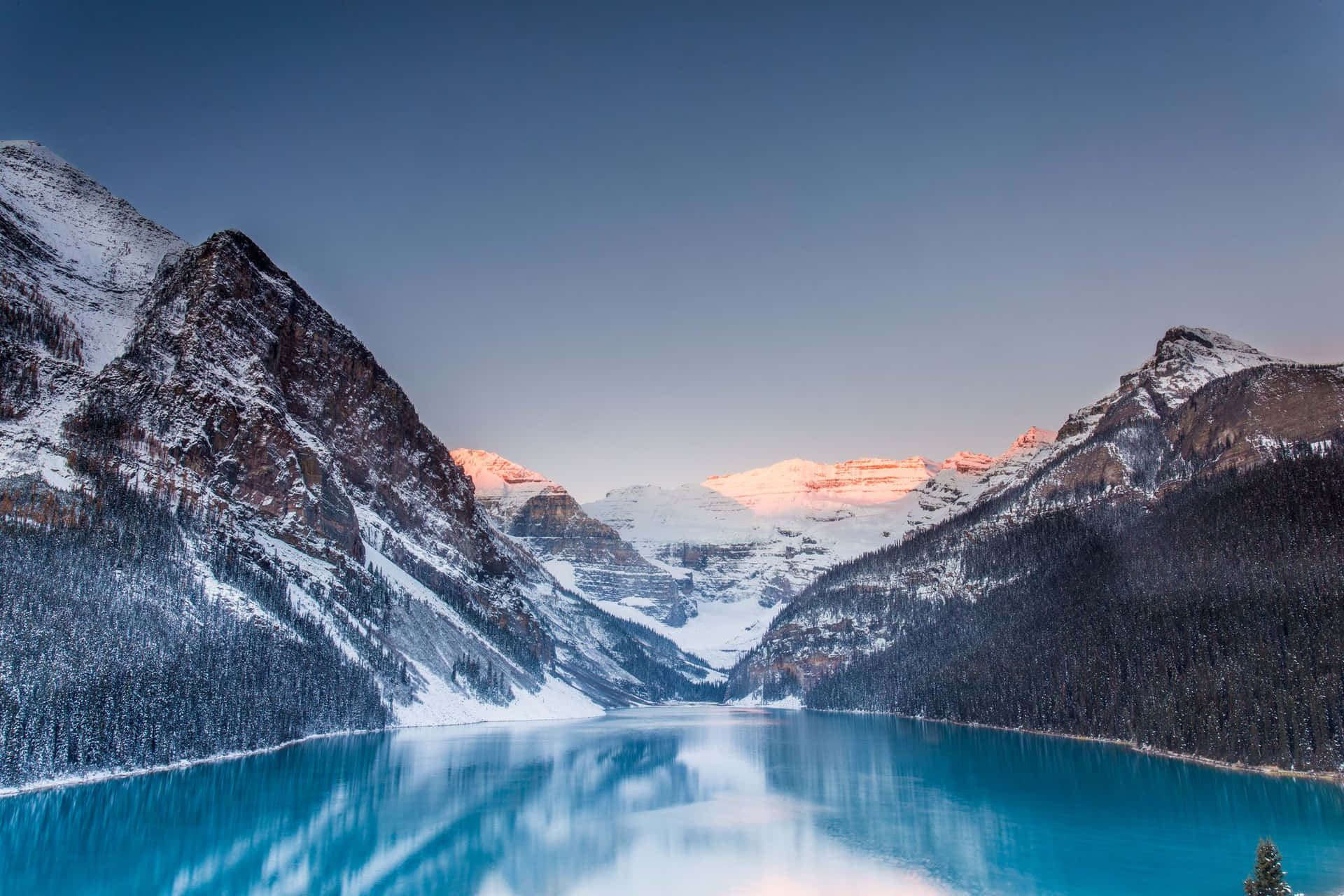 Beautiful Snow Lake Louise Picture