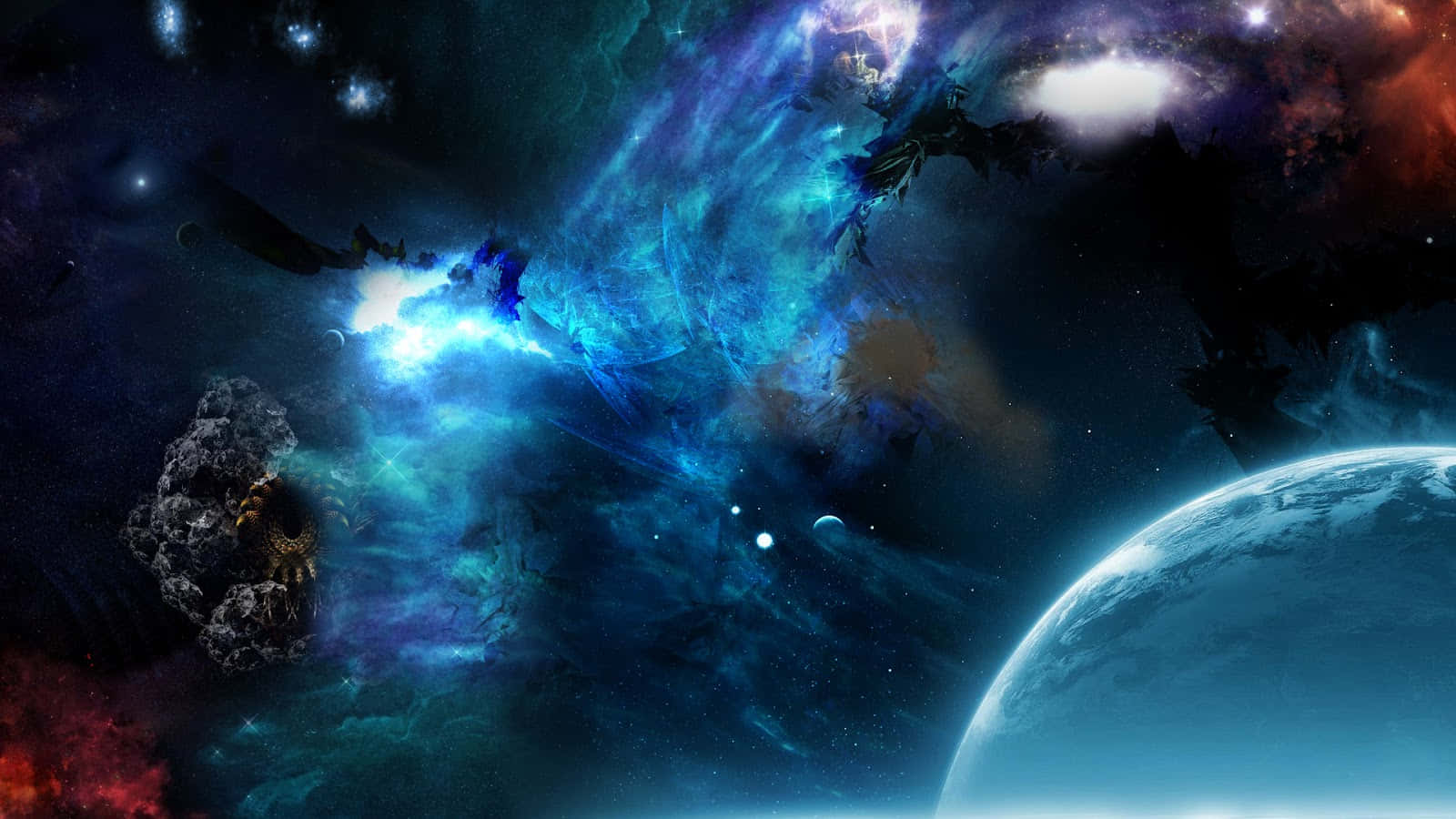 Beautiful Space 1600 X 900 Background