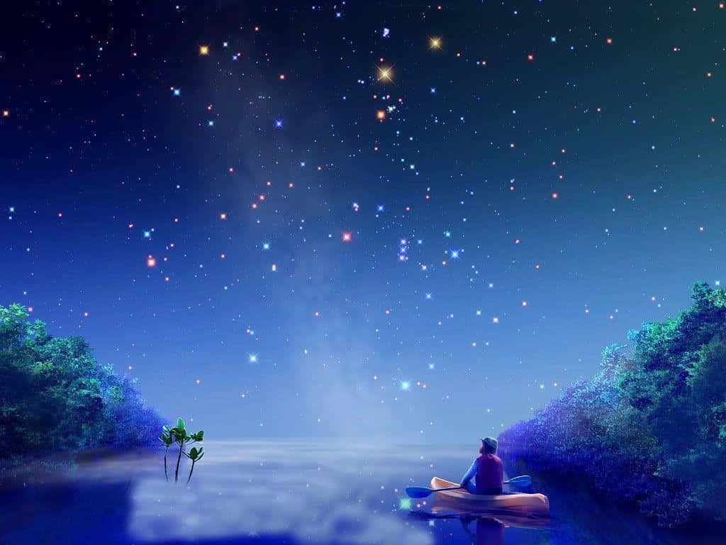 Magical Starlit Night Sky Wallpaper