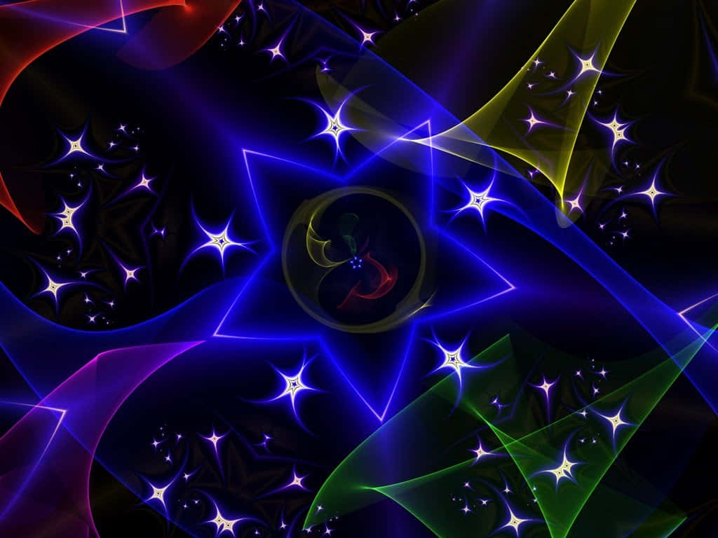 Glowing Star in the Night Sky Wallpaper