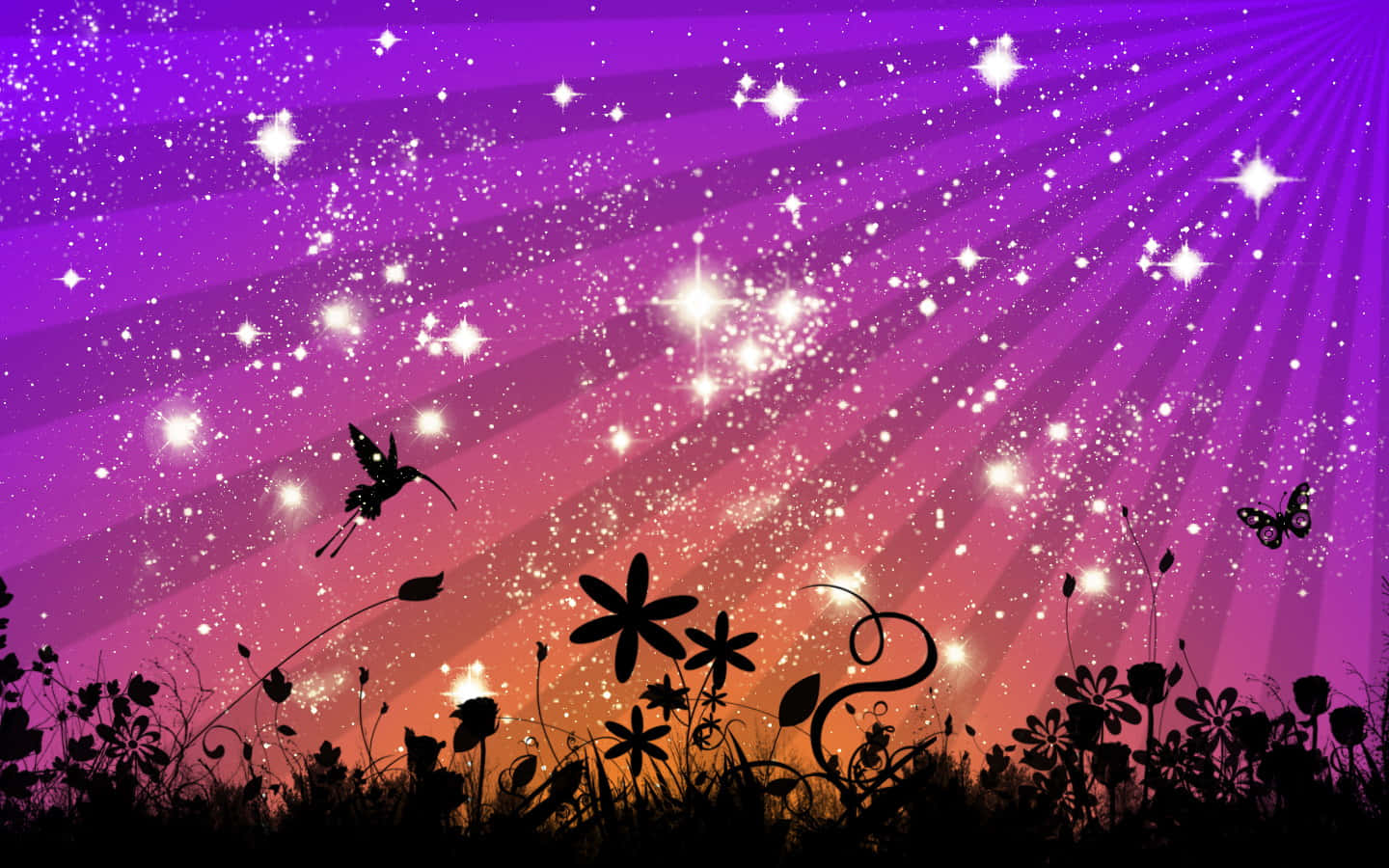 Ethereal Star Shining Brightly in a Celestial Sky Wallpaper