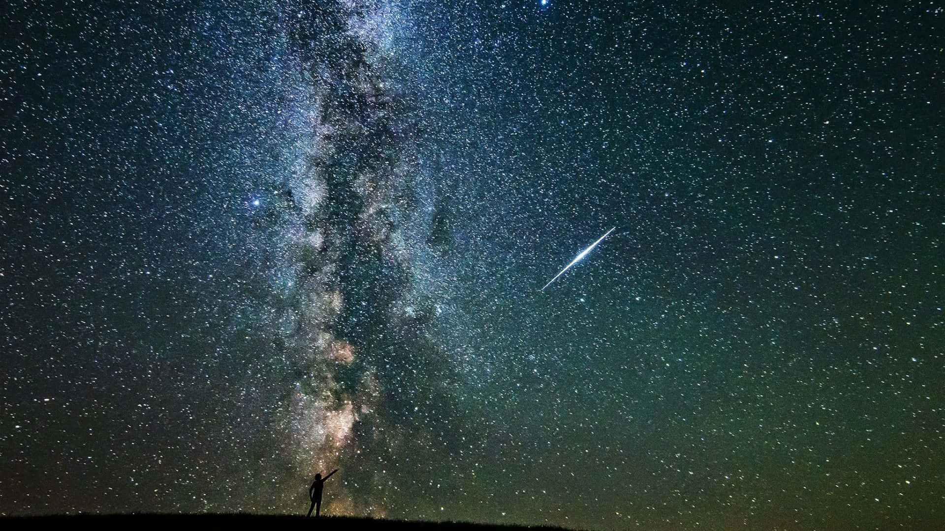 Beautiful Star Illuminating the Night Sky Wallpaper