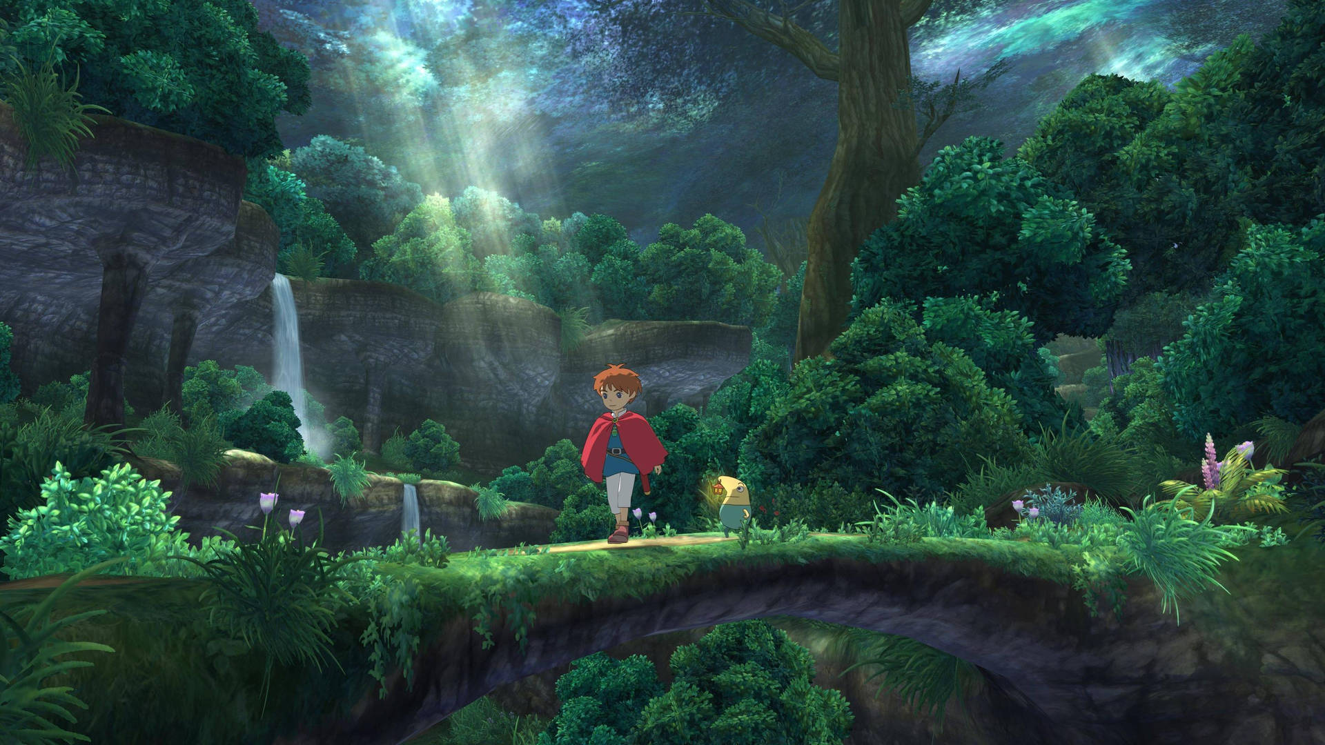 Beautiful Studio Ghibli Scenery Forest Wallpaper