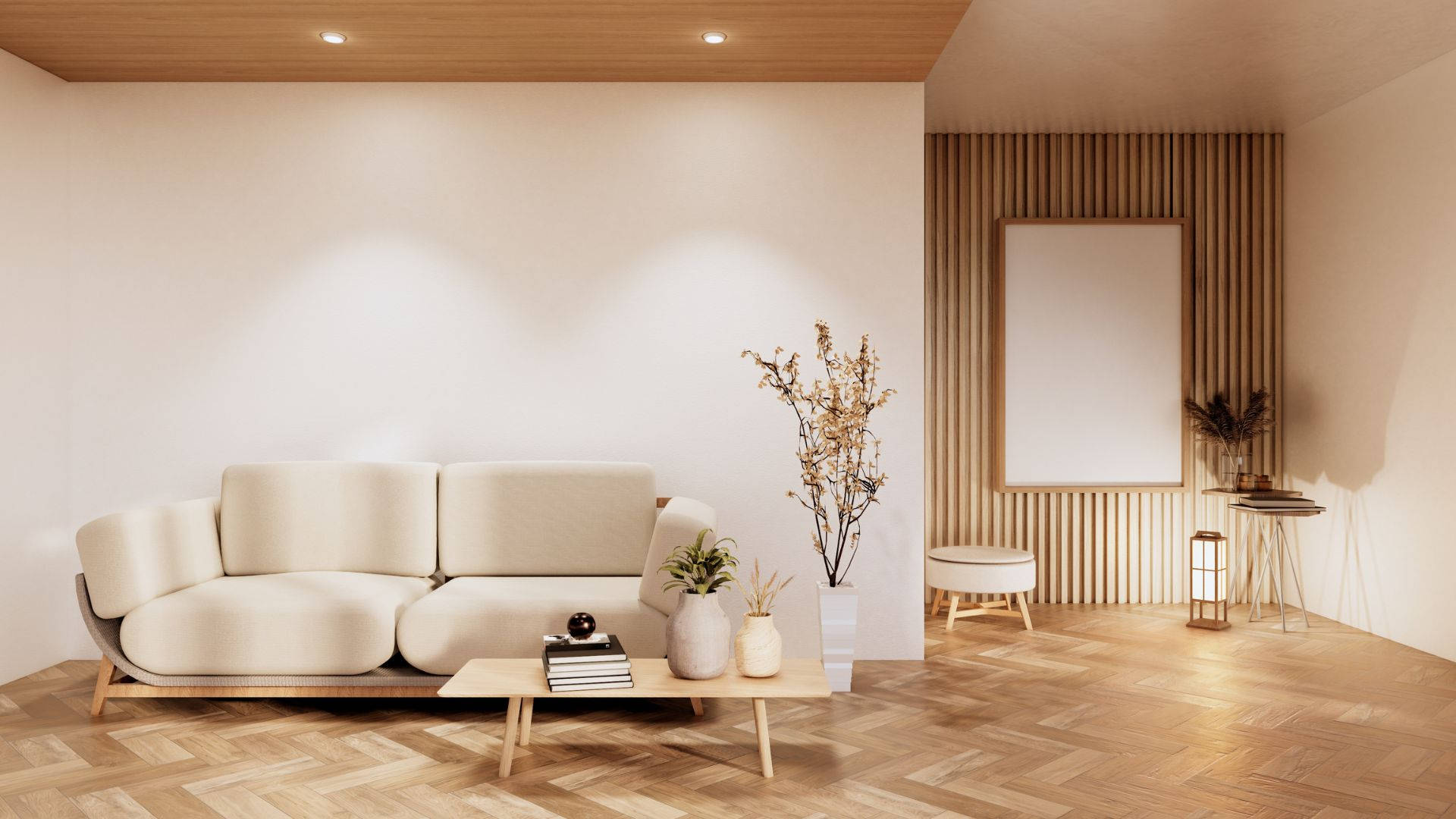 Beautiful Tan Modern Furniture Wallpaper