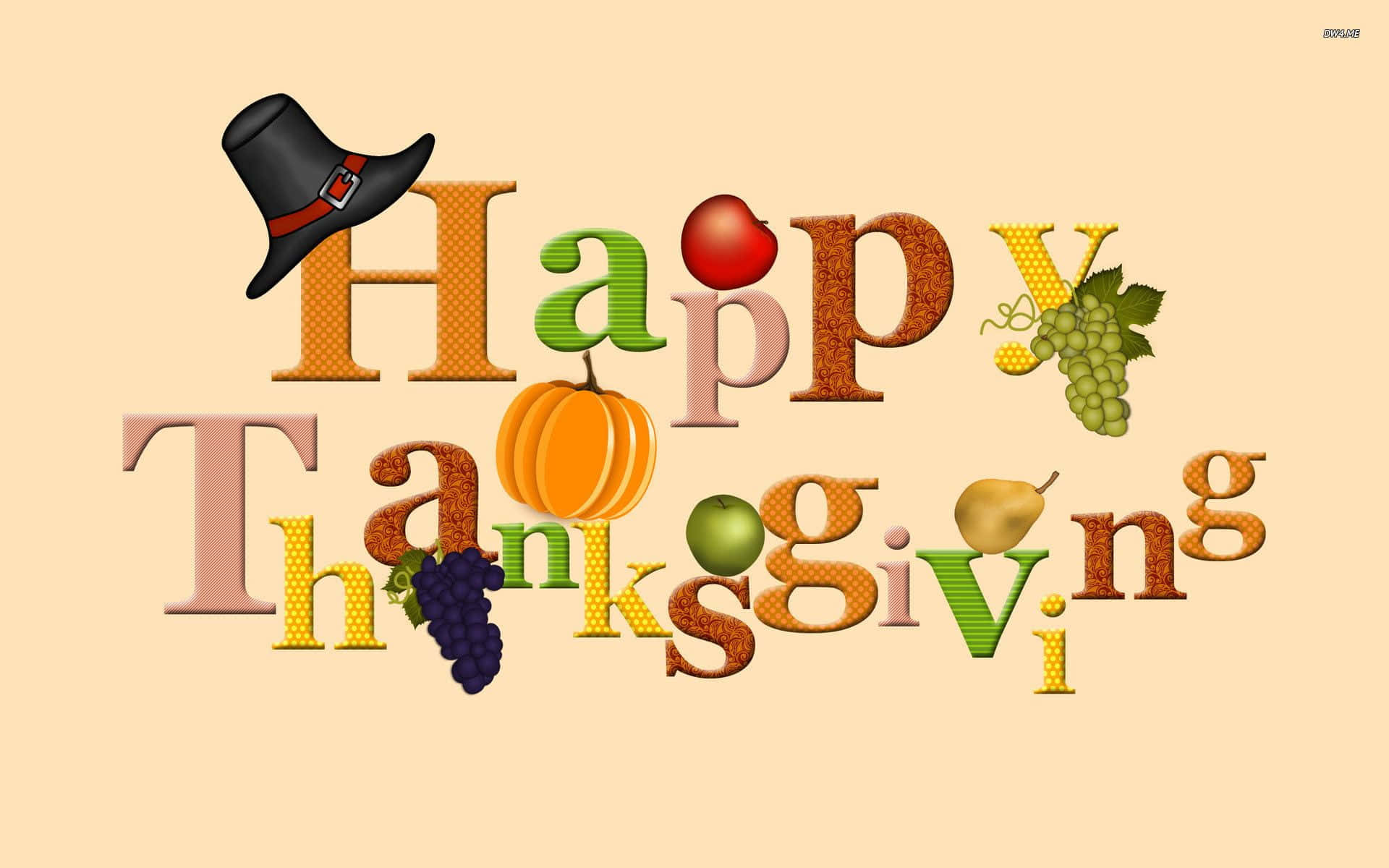 Beautiful Thanksgiving Greeting Art Picture