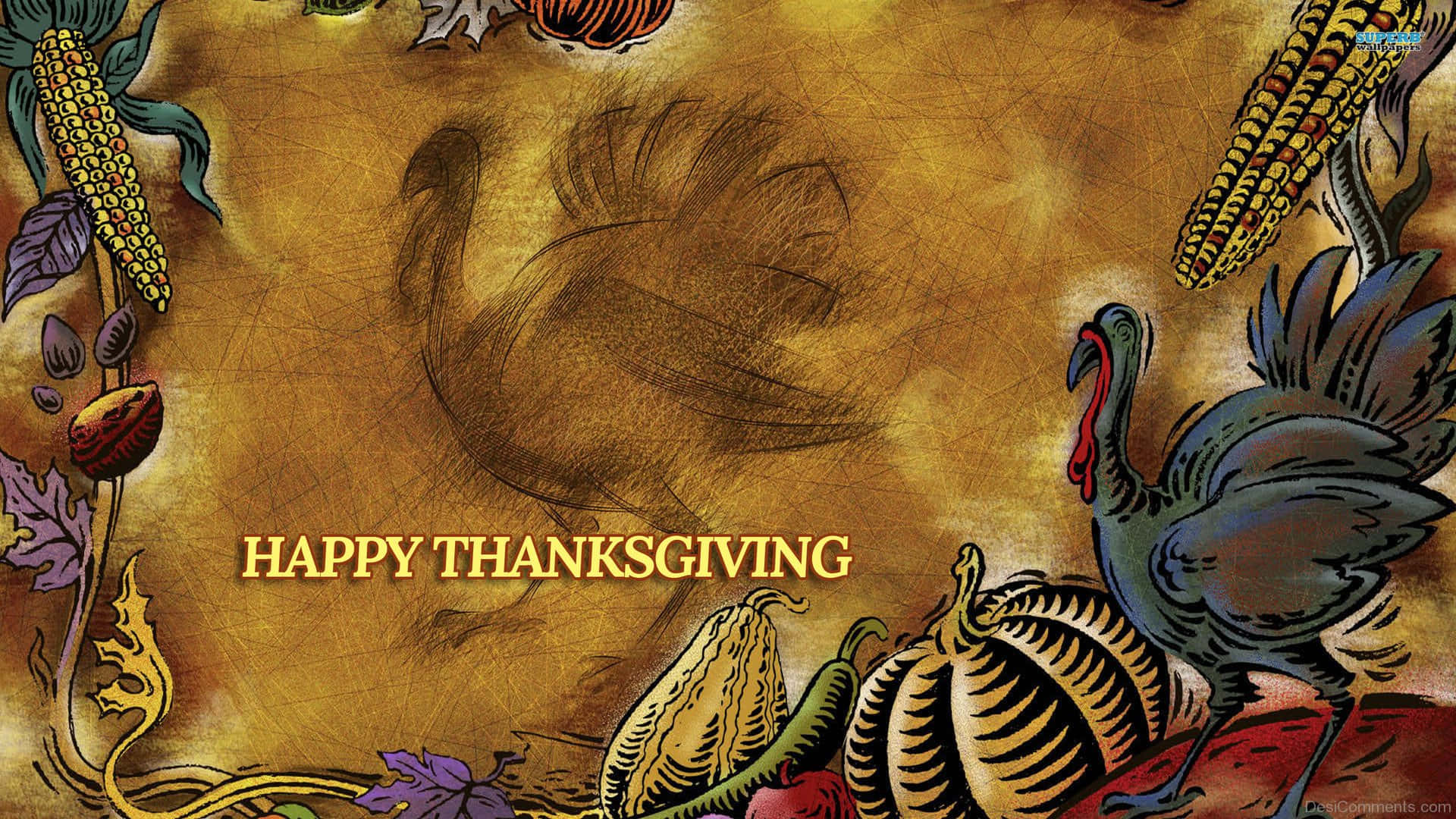 Beautiful Thanksgiving Grunge Art Picture