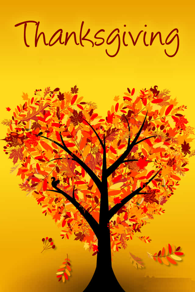 Beautiful Thanksgiving Heart Tree Picture